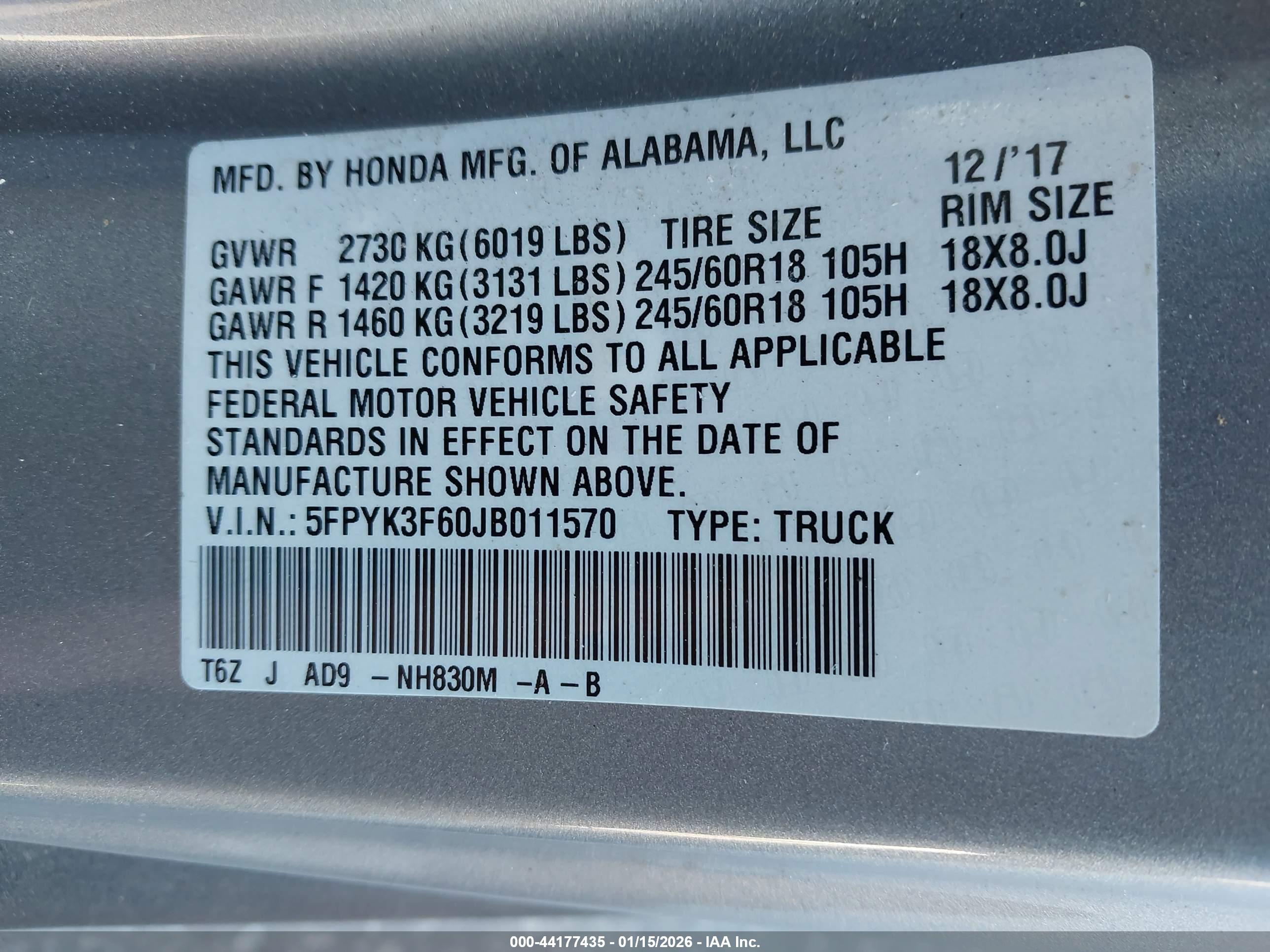 HONDA RIDGELINE image 9