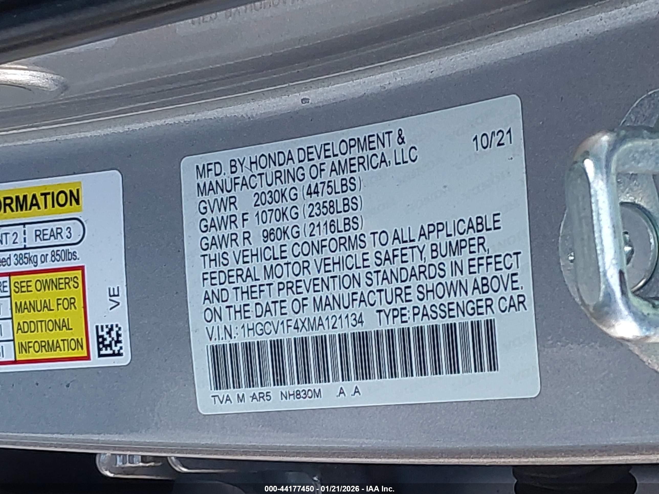 HONDA ACCORD image 9