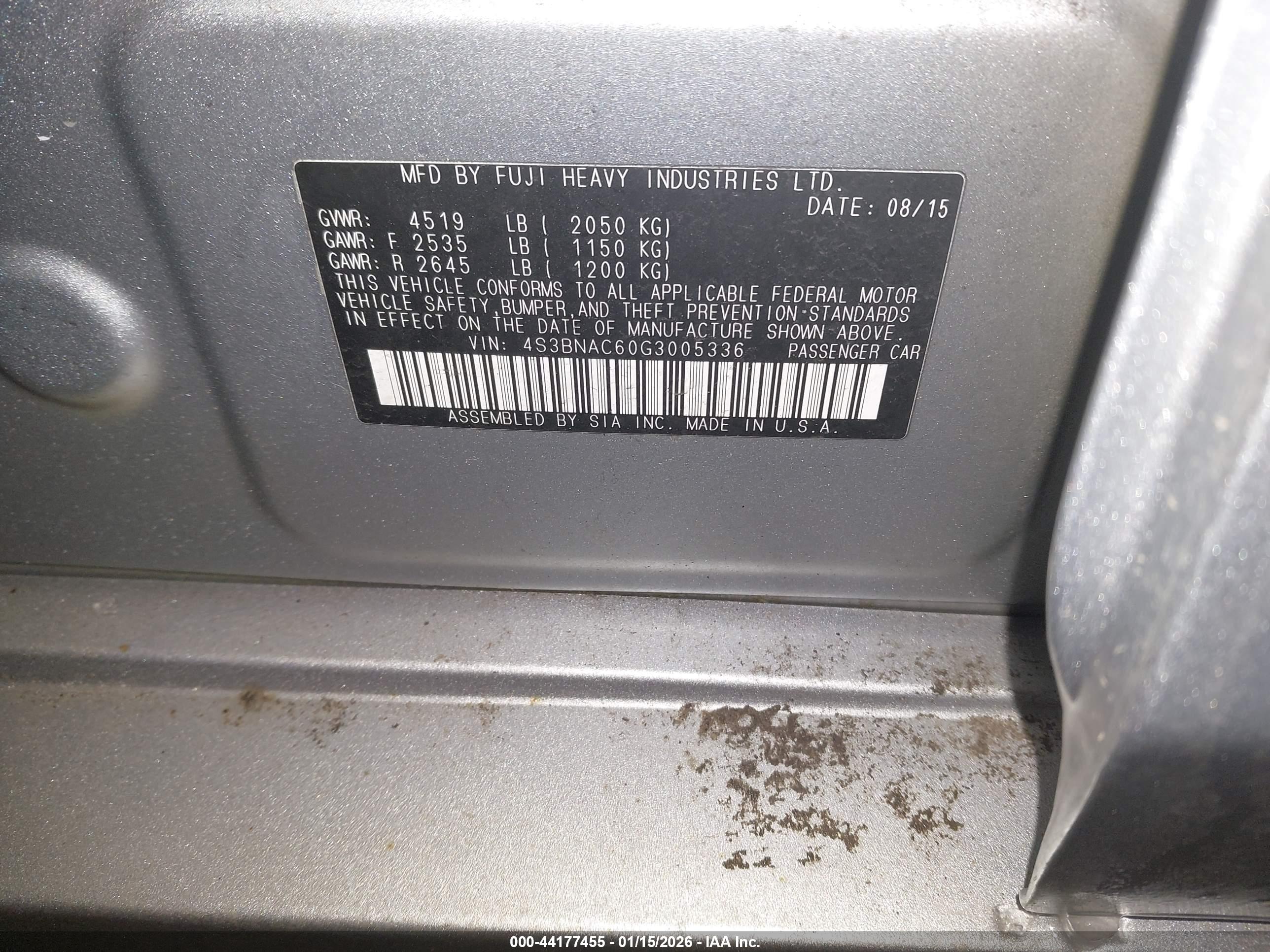 SUBARU LEGACY image 9