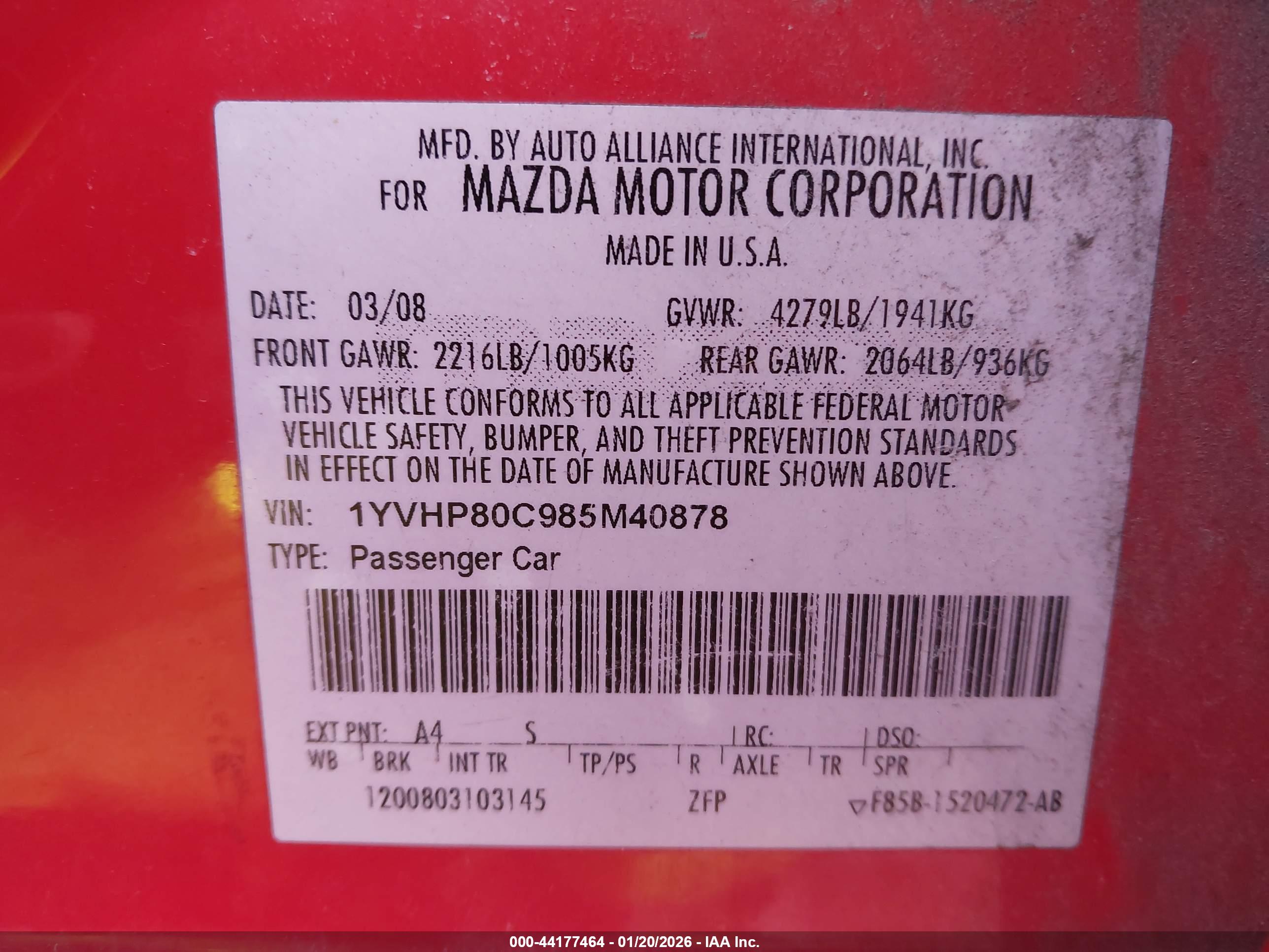 MAZDA MAZDA6 image 9