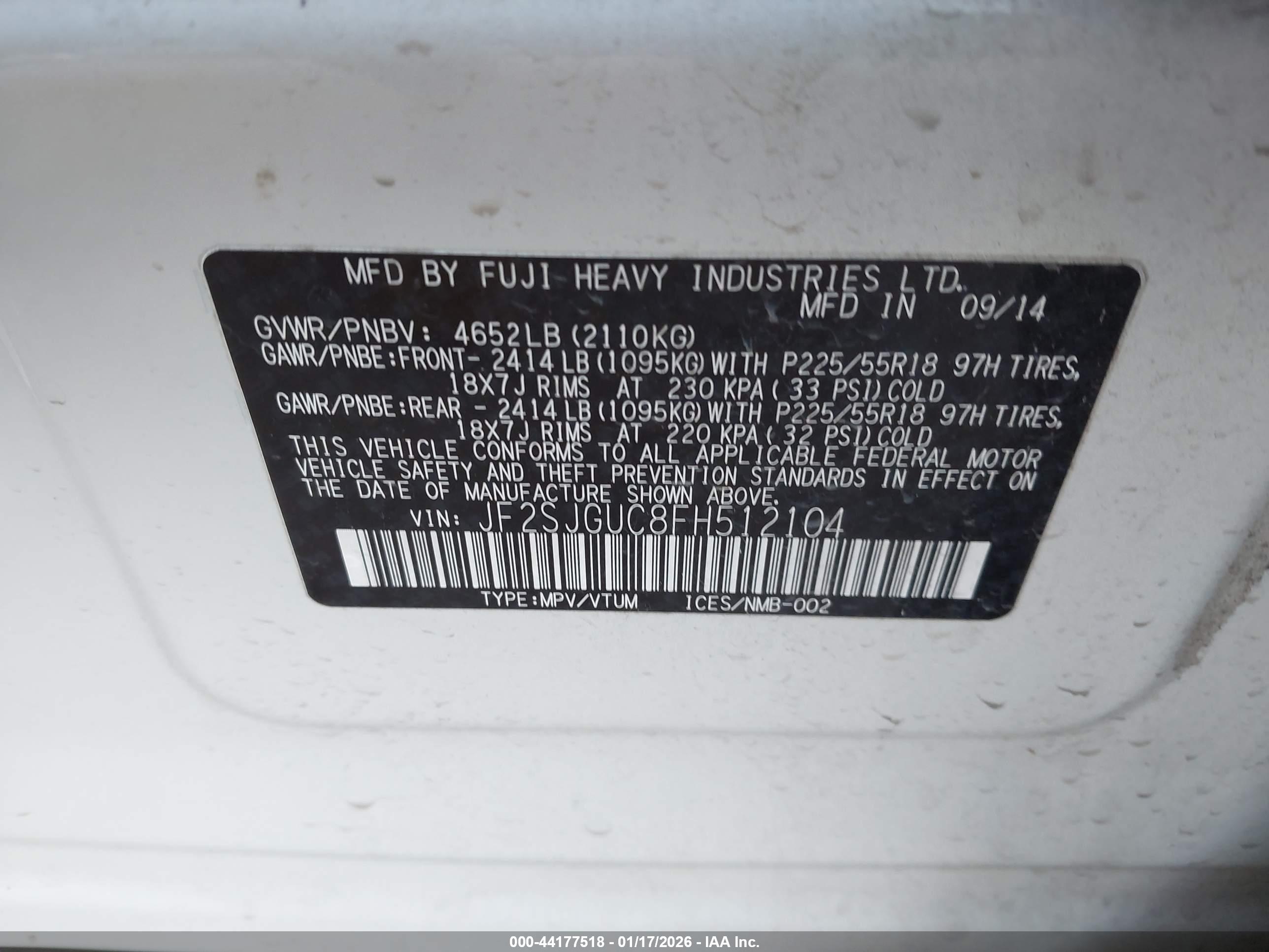 SUBARU FORESTER image 9
