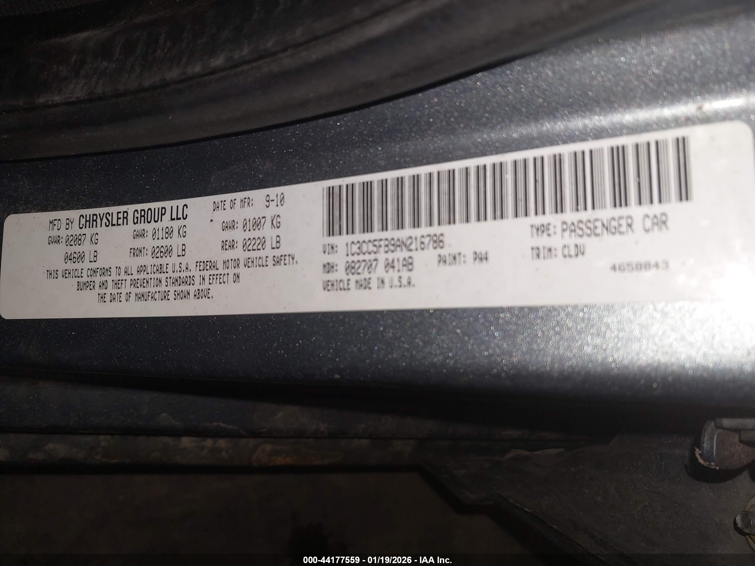 CHRYSLER SEBRING image 9