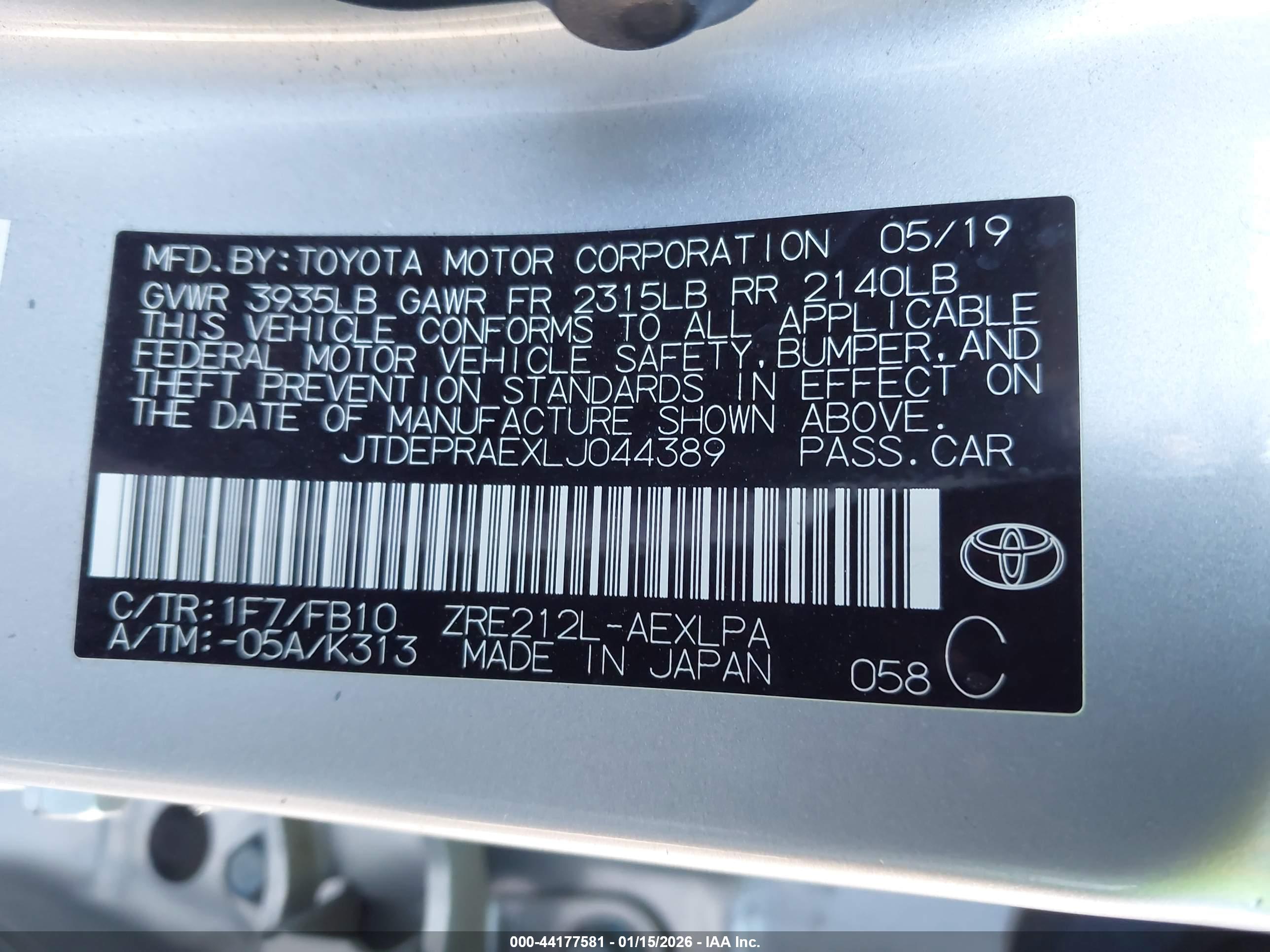 TOYOTA COROLLA image 9