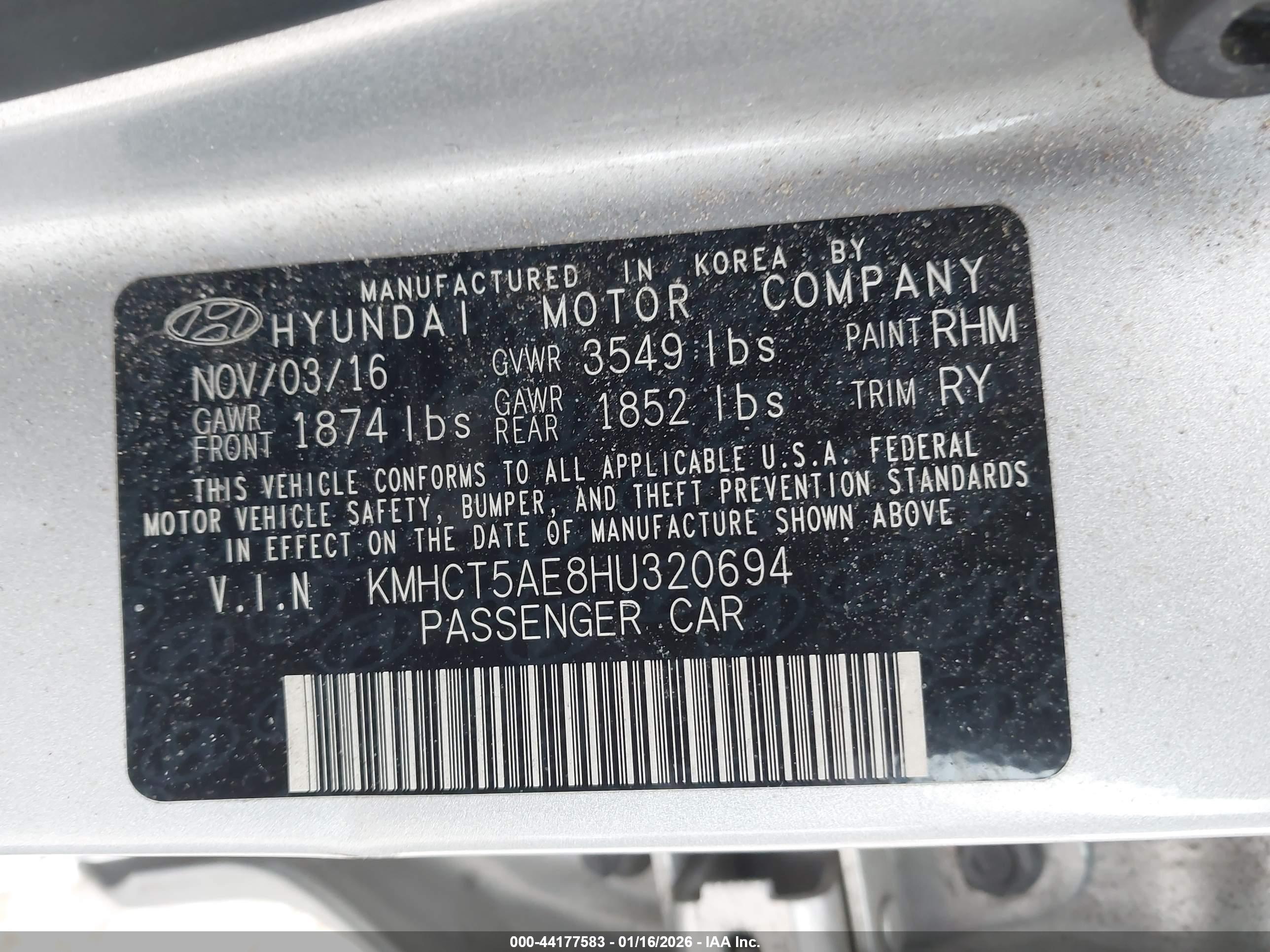 HYUNDAI ACCENT image 9