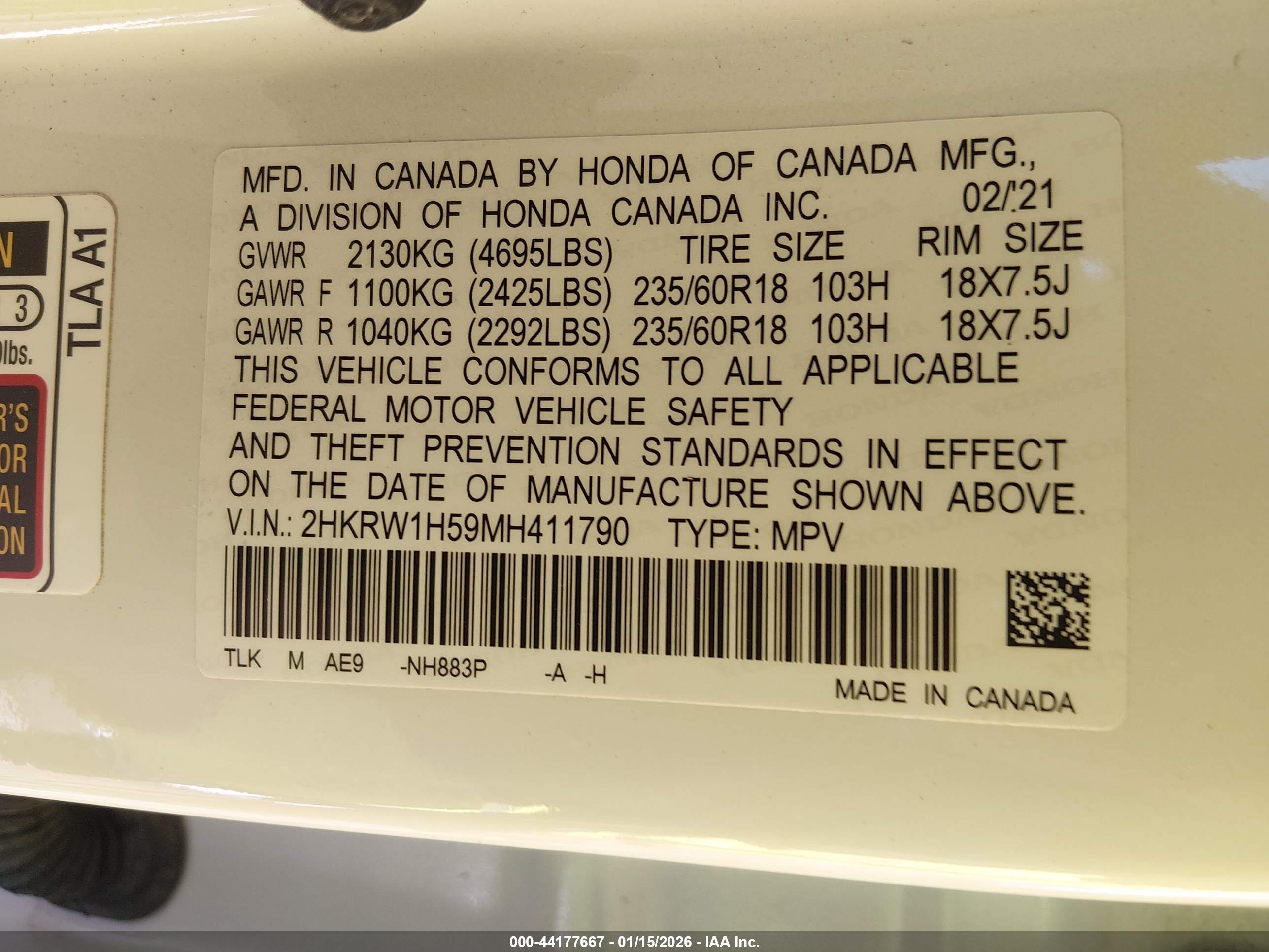 HONDA CR-V image 9