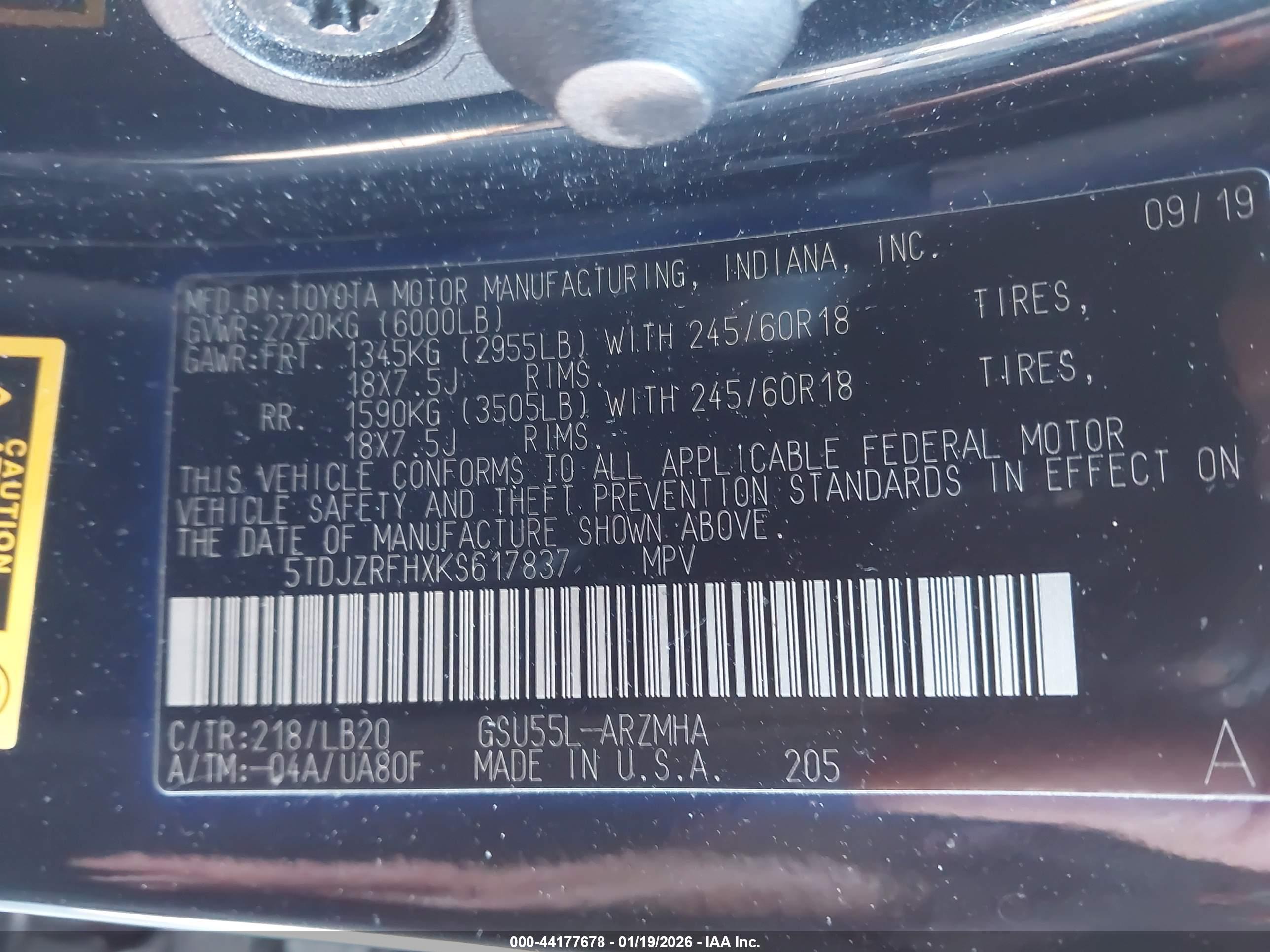 TOYOTA HIGHLANDER image 9