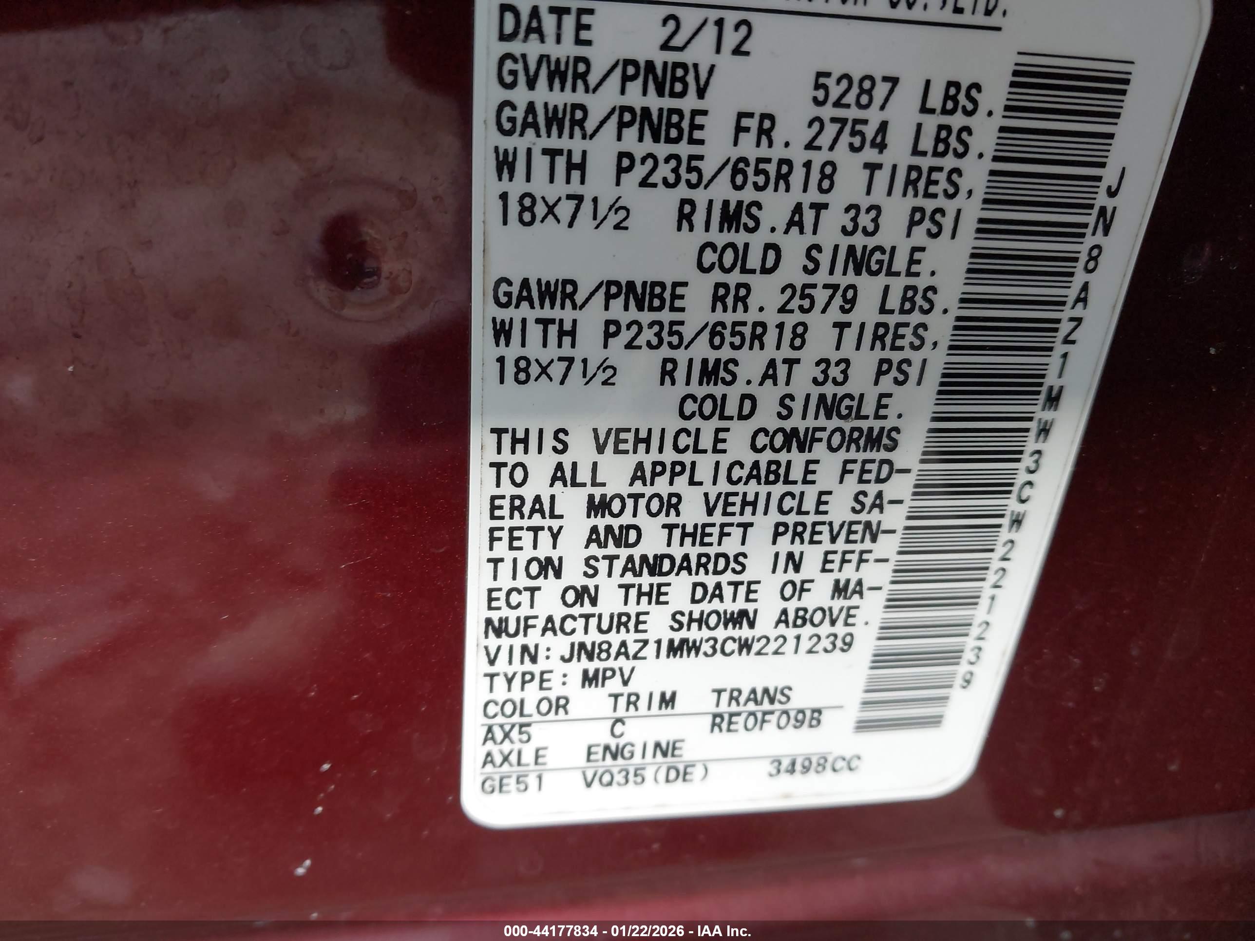 NISSAN MURANO image 9