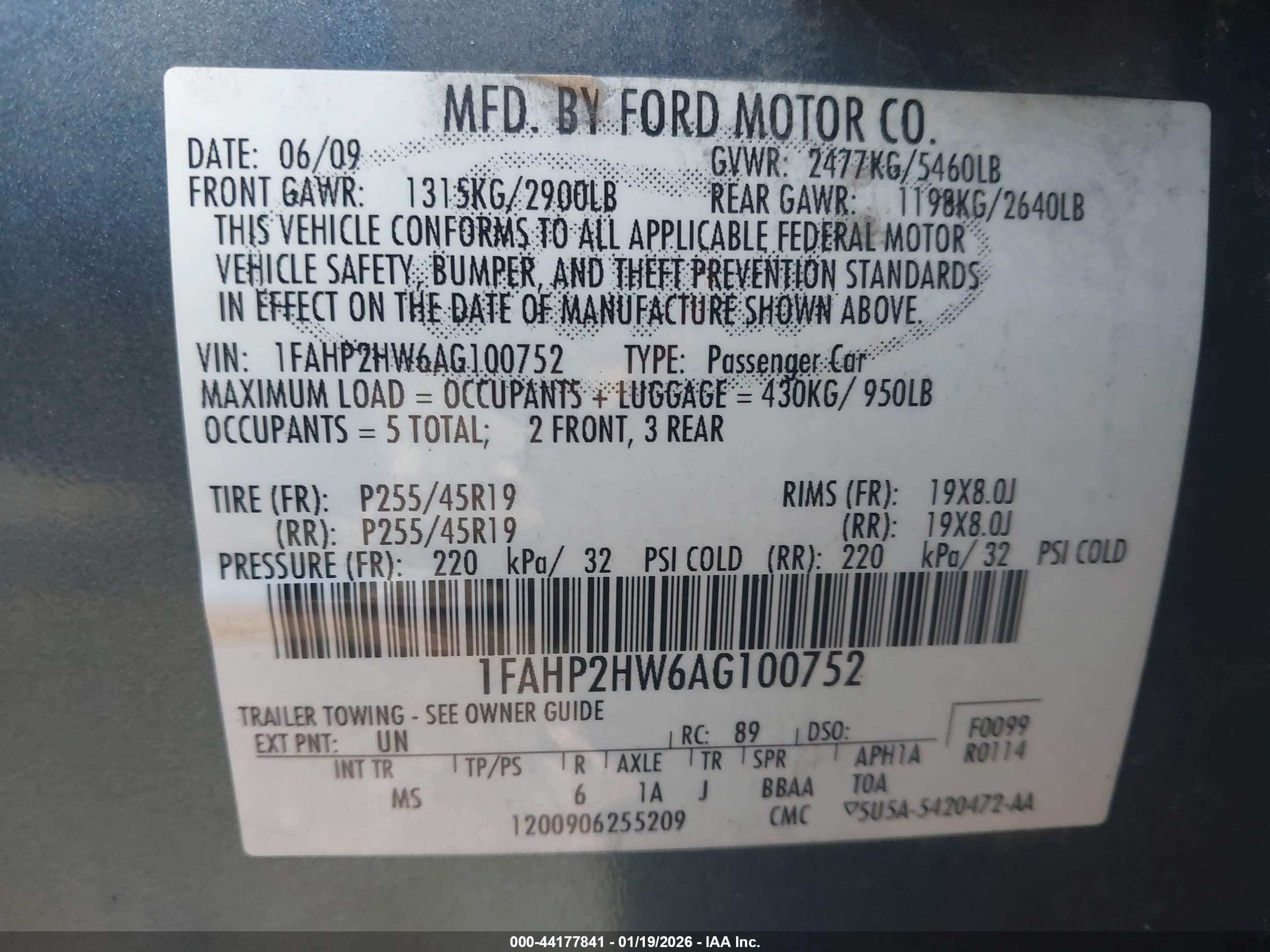 FORD TAURUS image 9