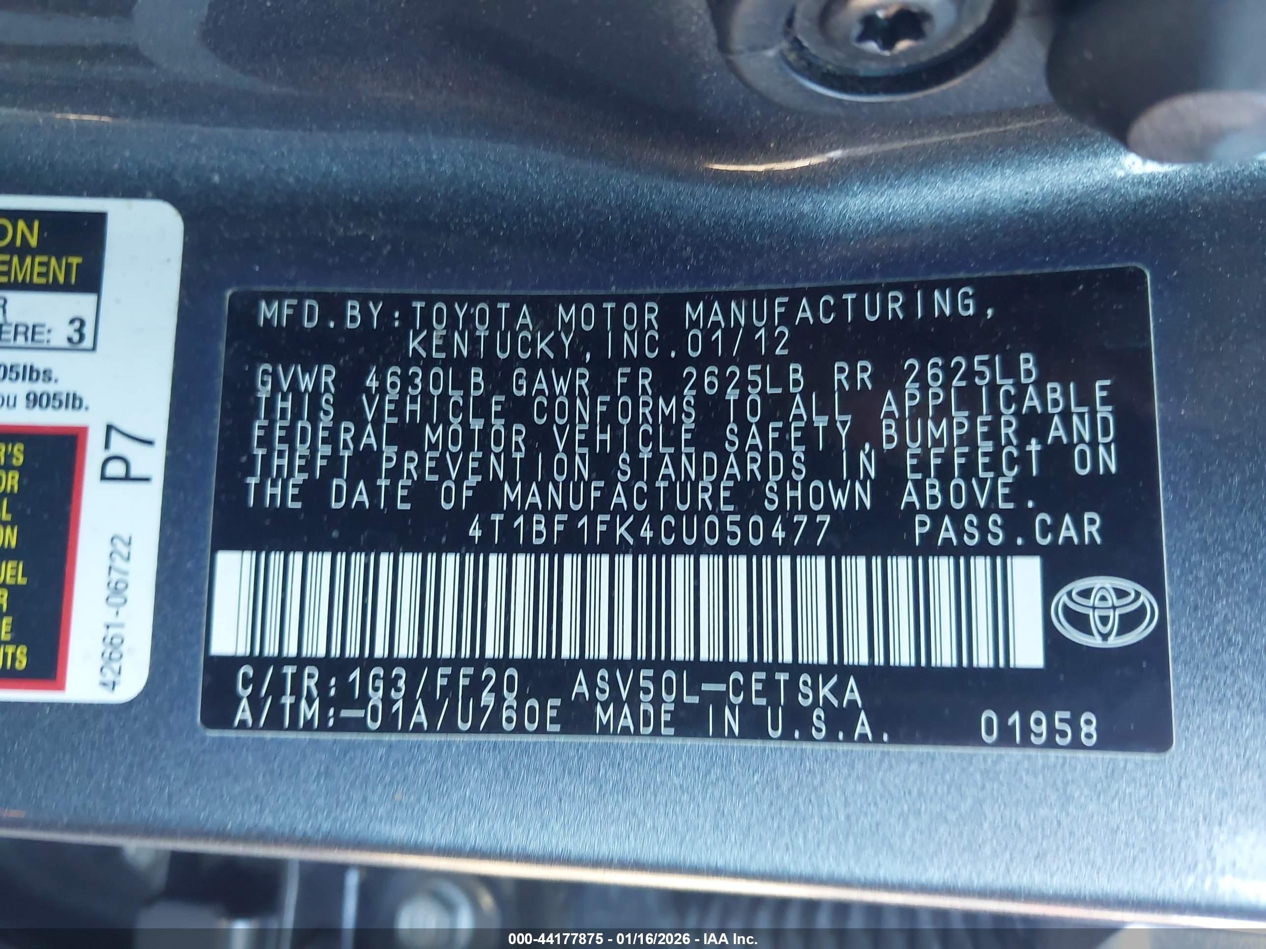 TOYOTA CAMRY image 9
