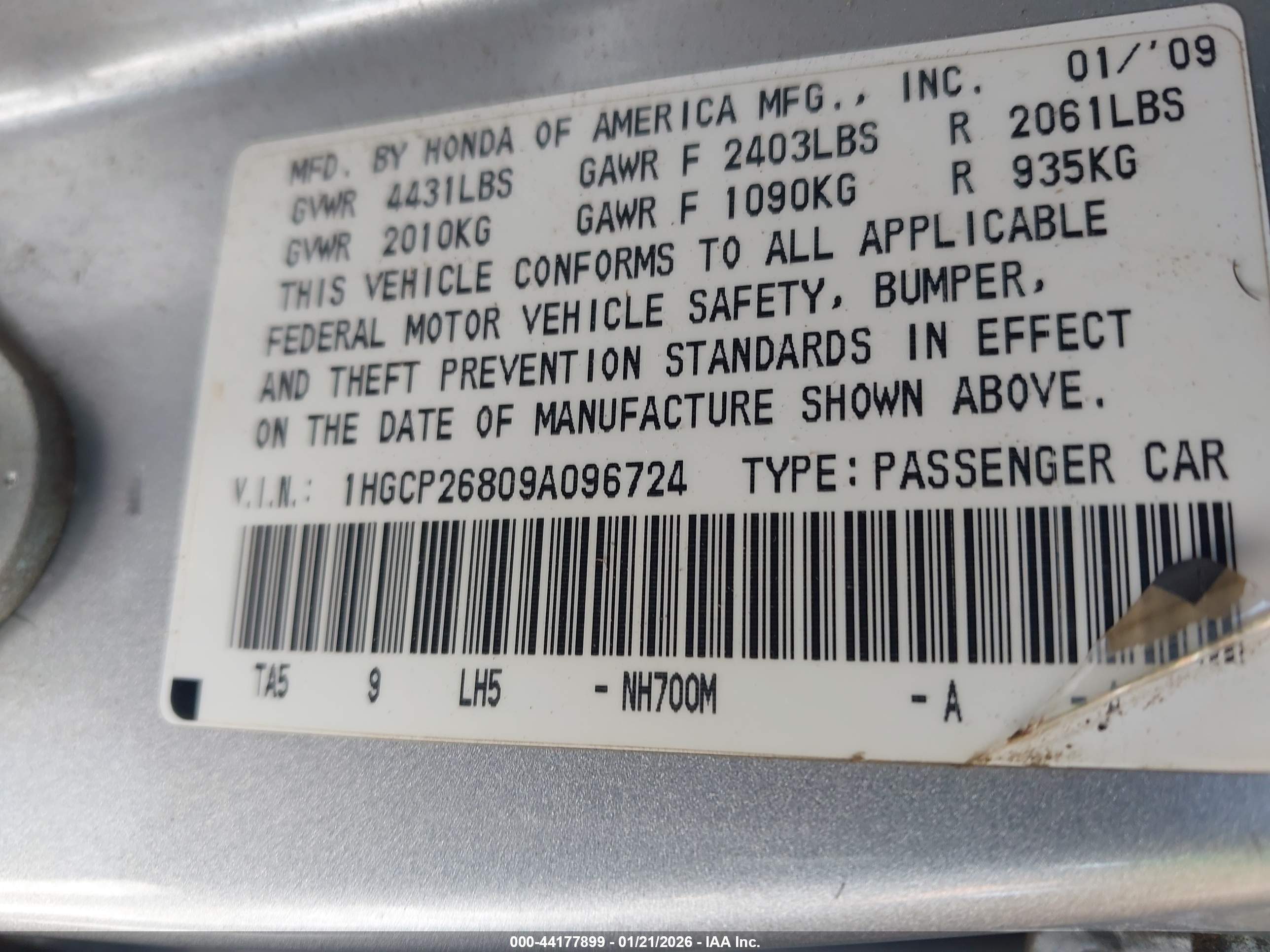 HONDA ACCORD image 9