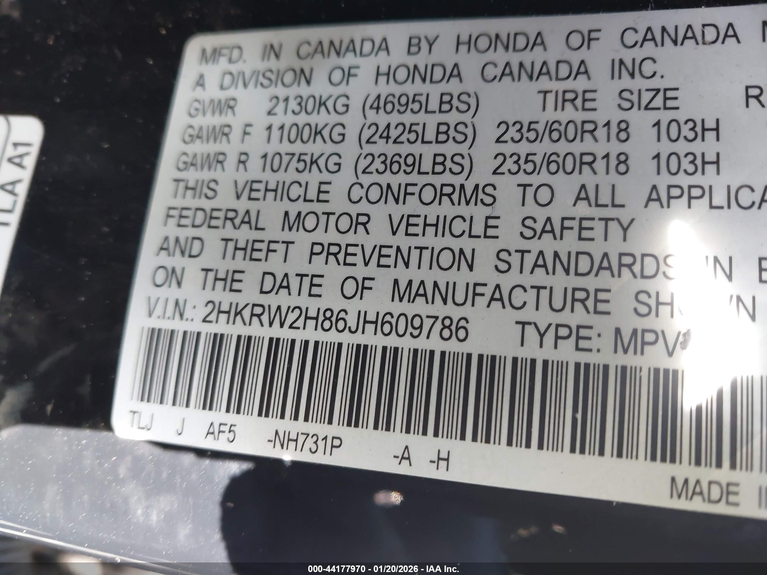 HONDA CR-V image 9