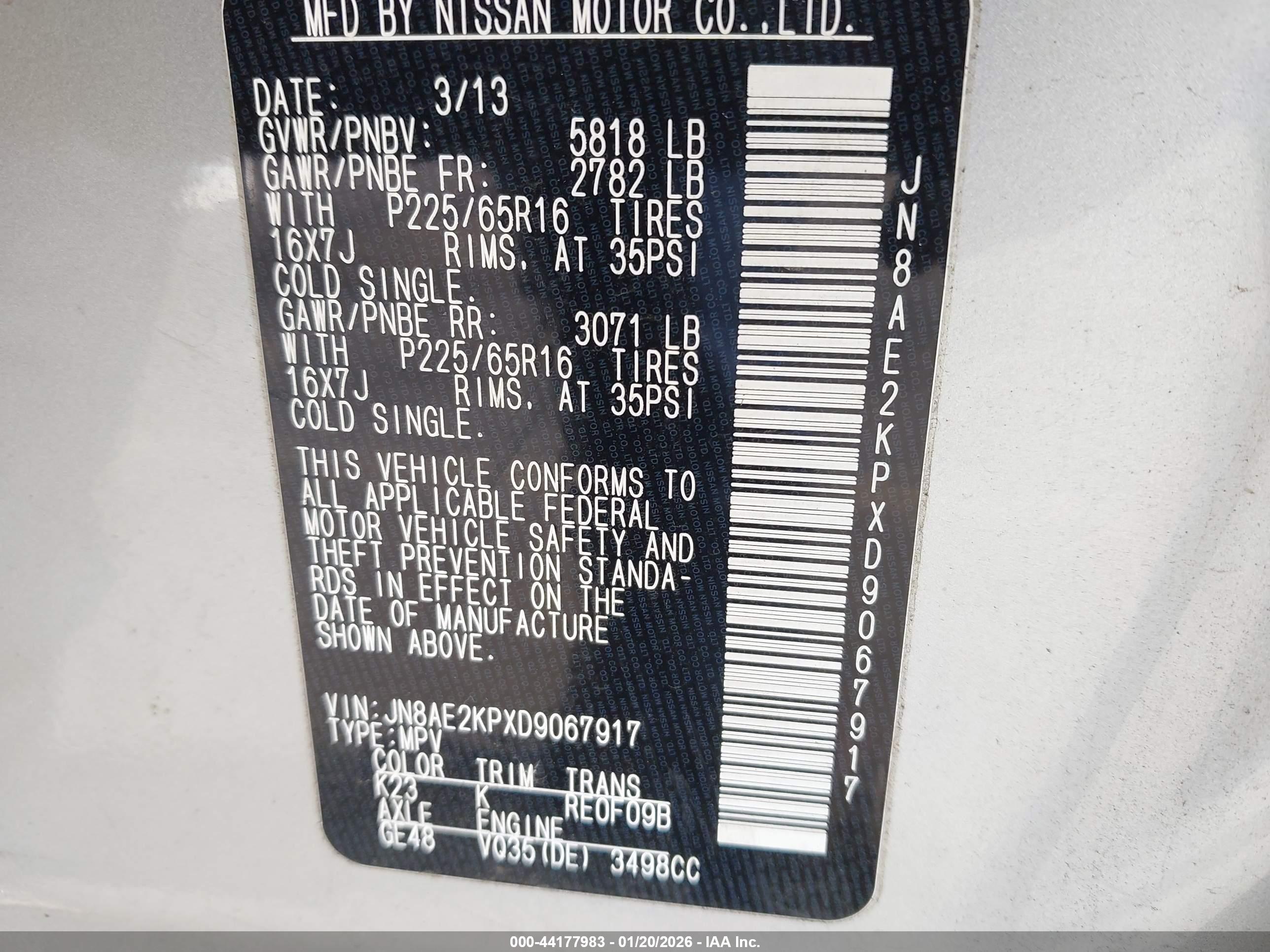 NISSAN QUEST image 9