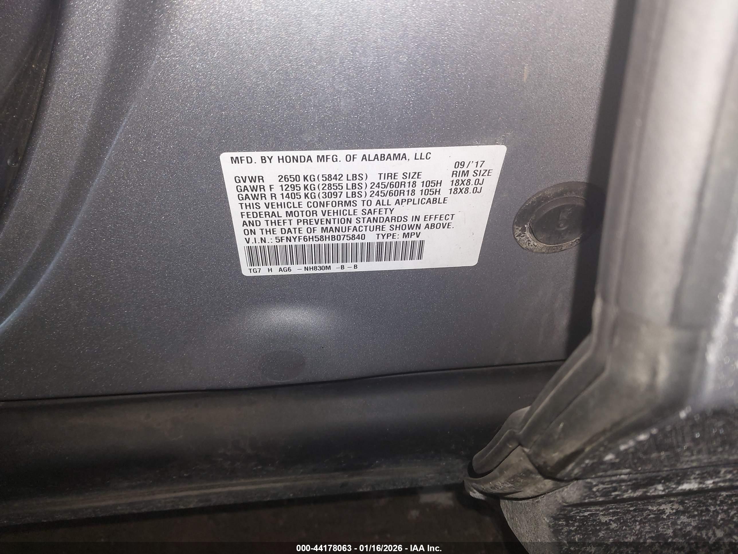 HONDA PILOT image 9
