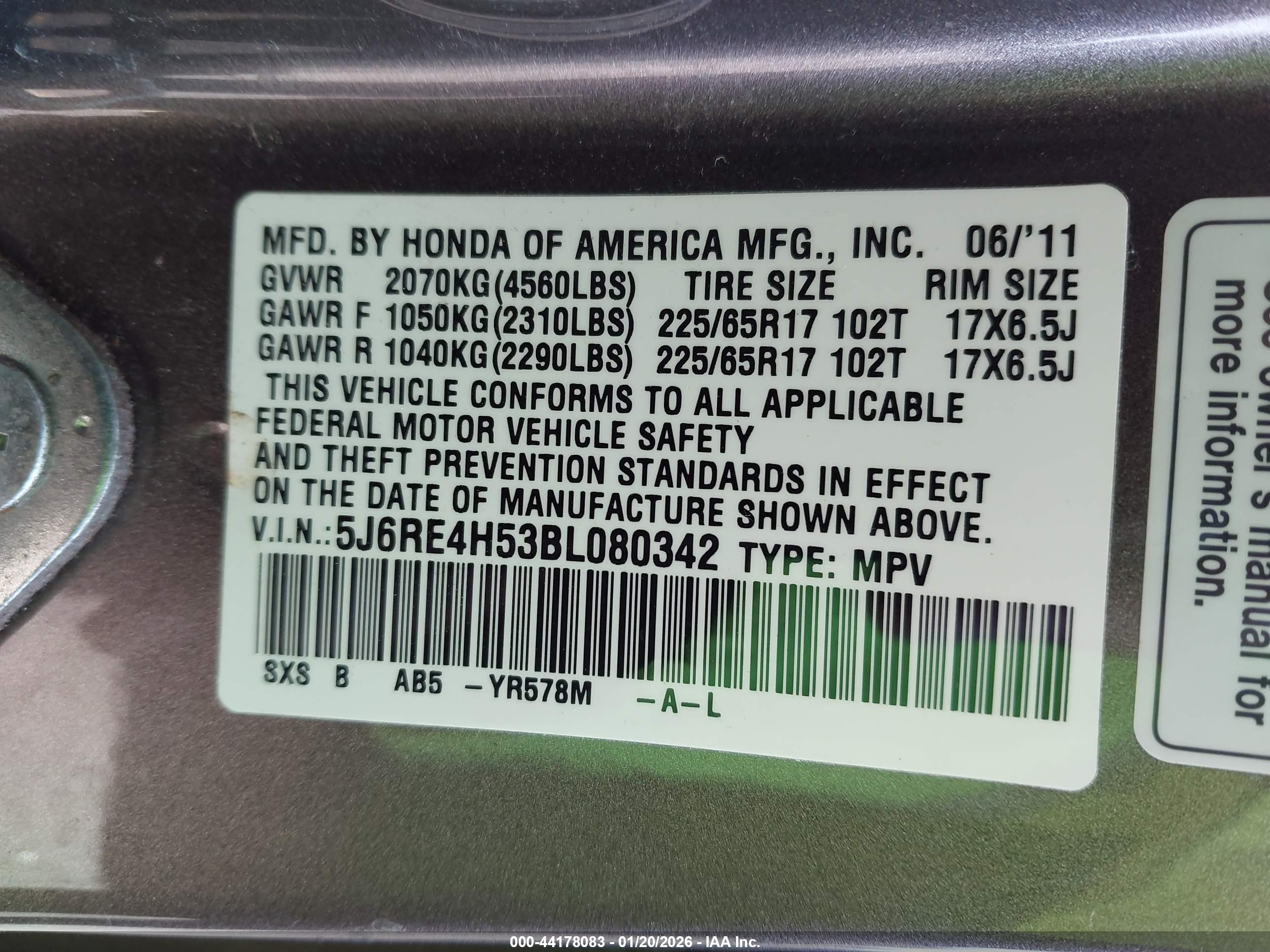 HONDA CR-V image 9