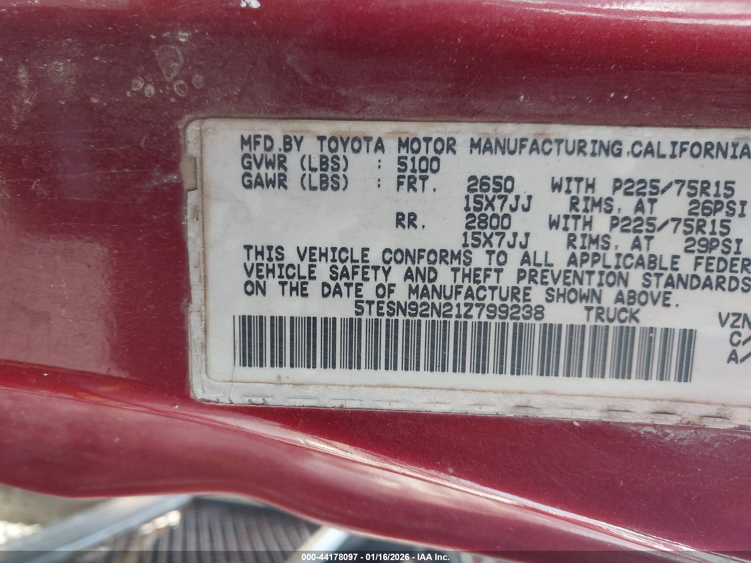 TOYOTA TACOMA image 9