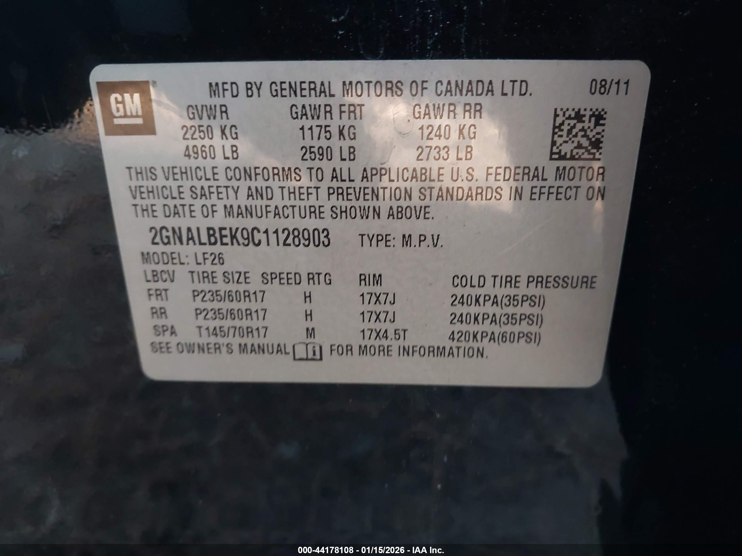 CHEVROLET EQUINOX image 9