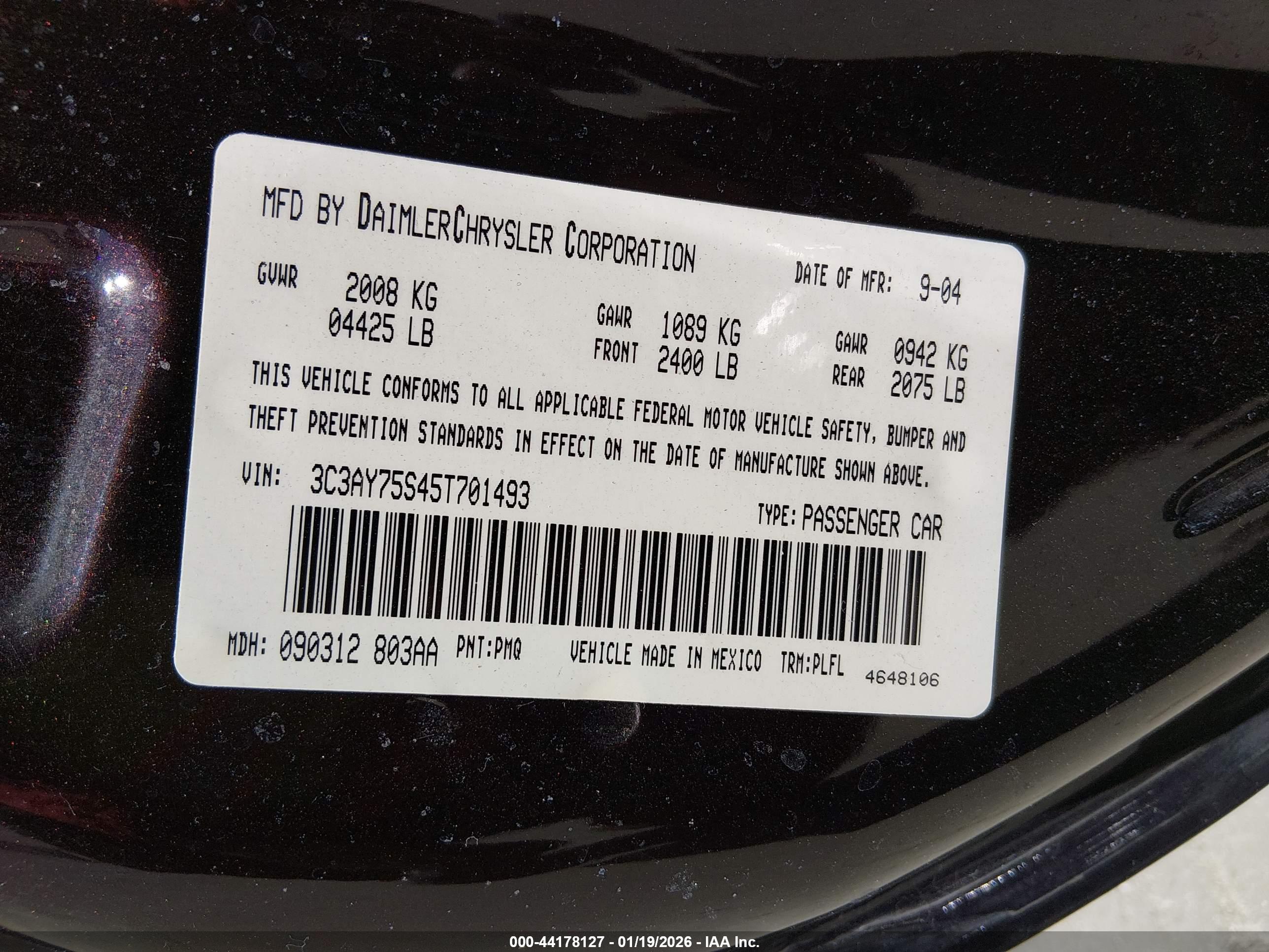 CHRYSLER PT image 9