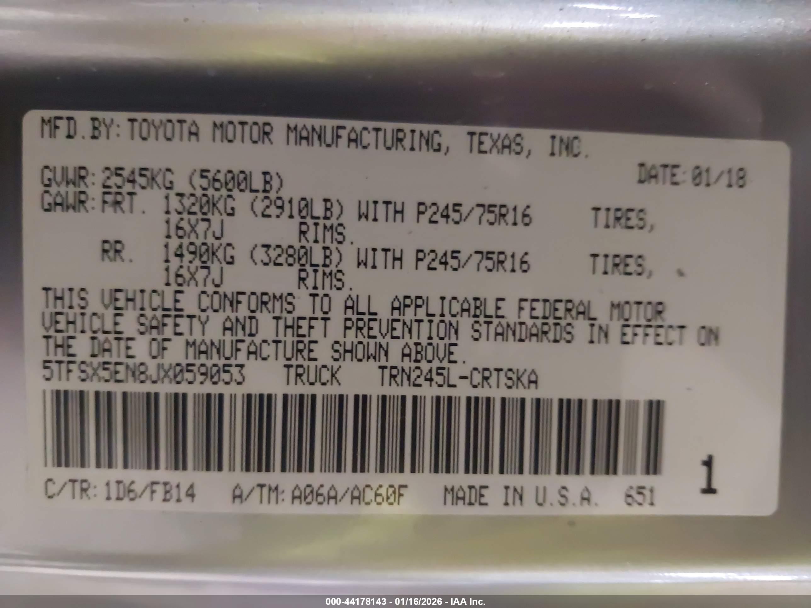TOYOTA TACOMA image 9