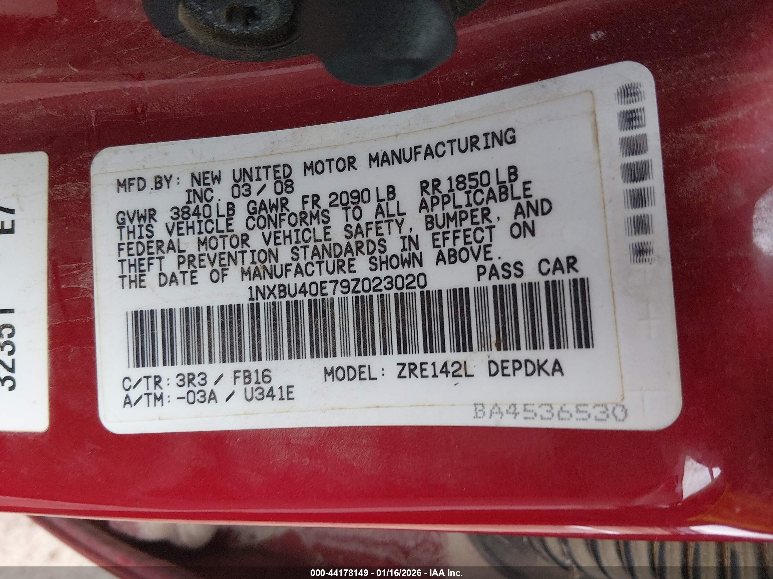 TOYOTA COROLLA image 9