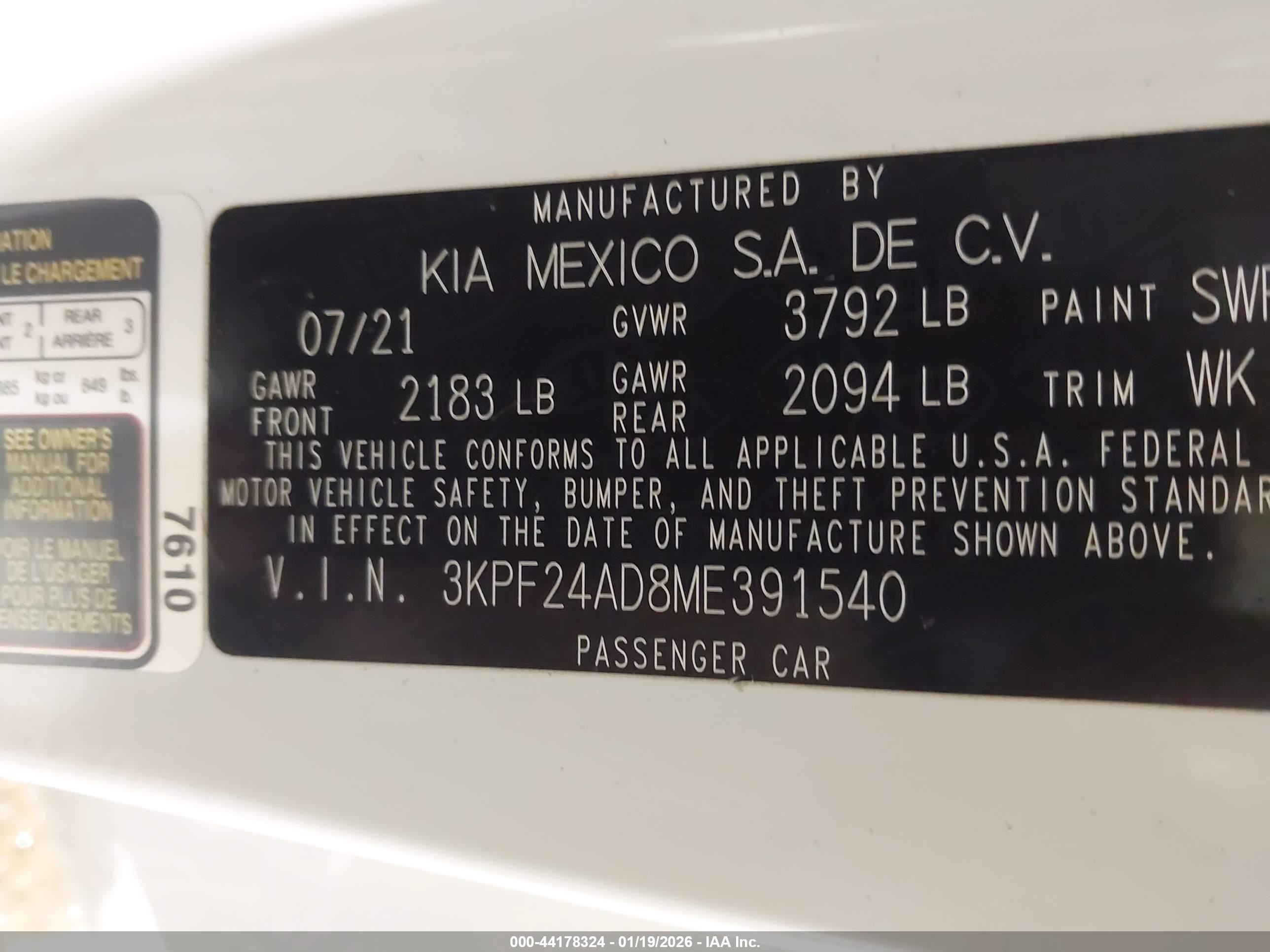 KIA FORTE image 9
