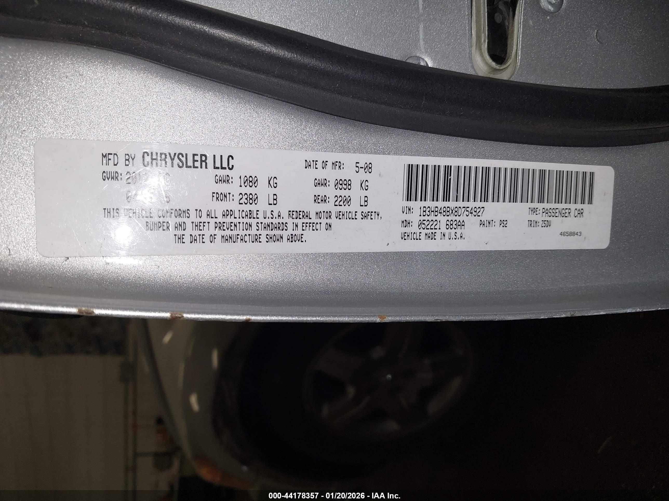 DODGE CALIBER image 9