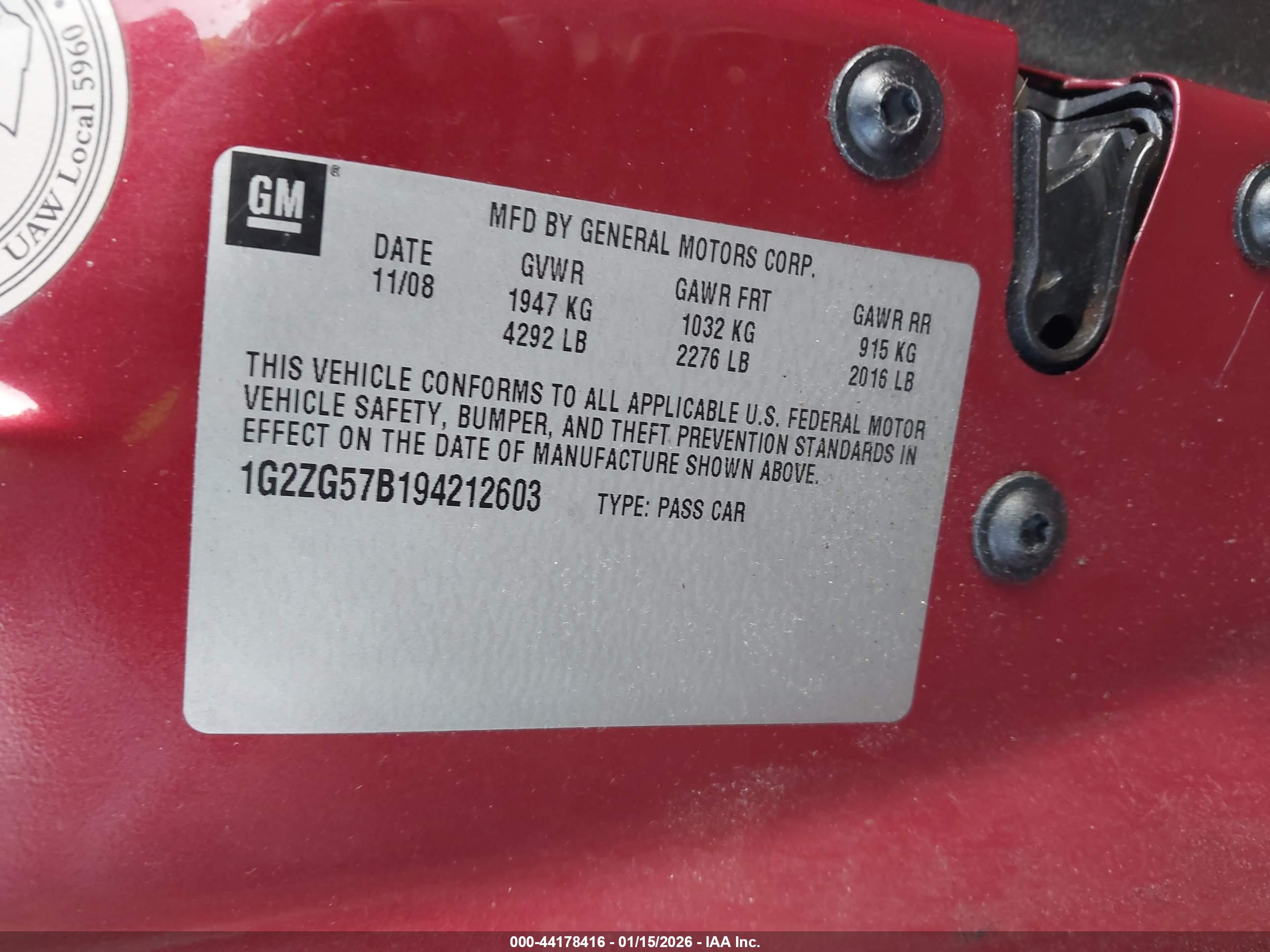 PONTIAC G6 image 9