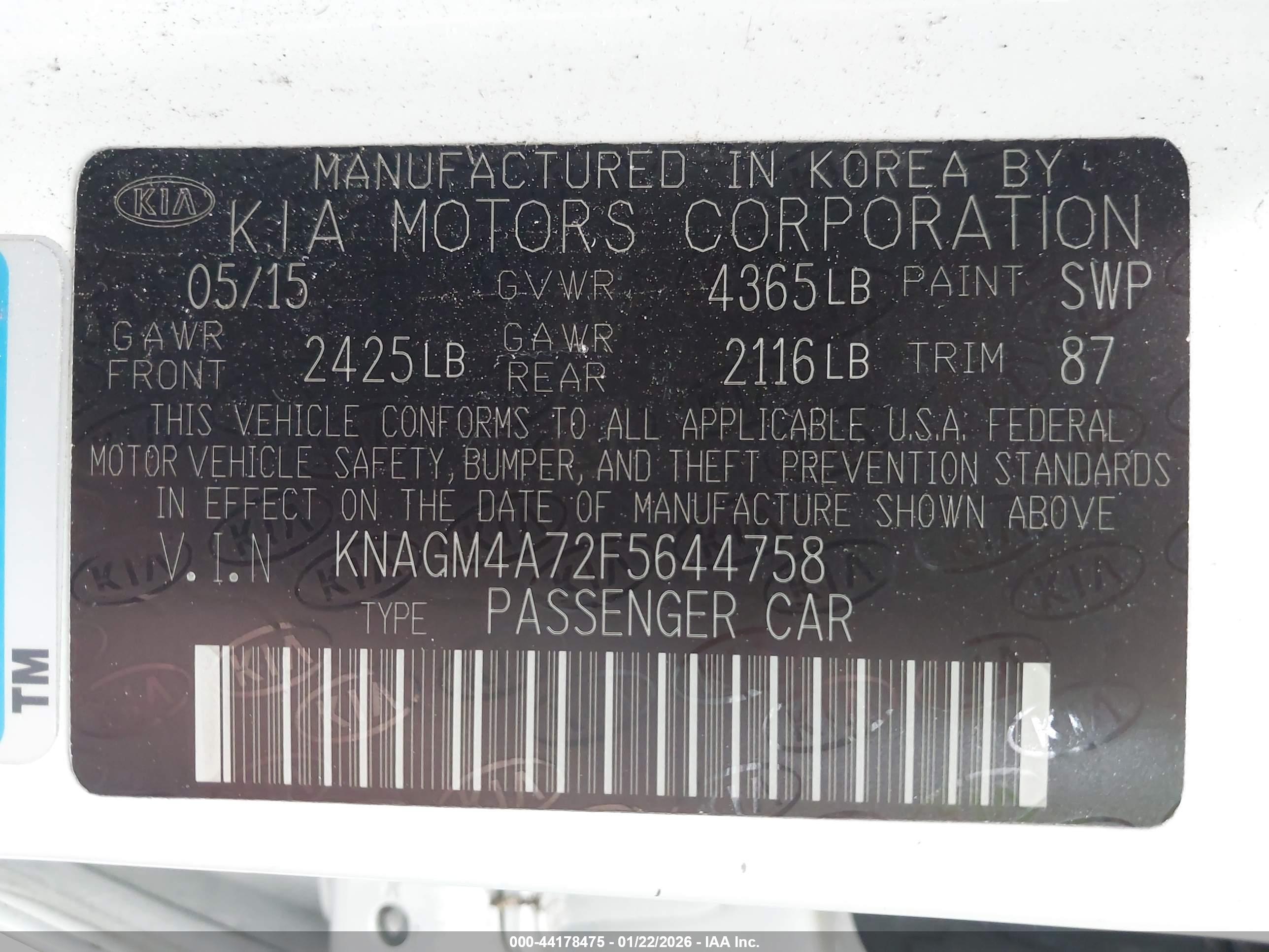 KIA OPTIMA image 9