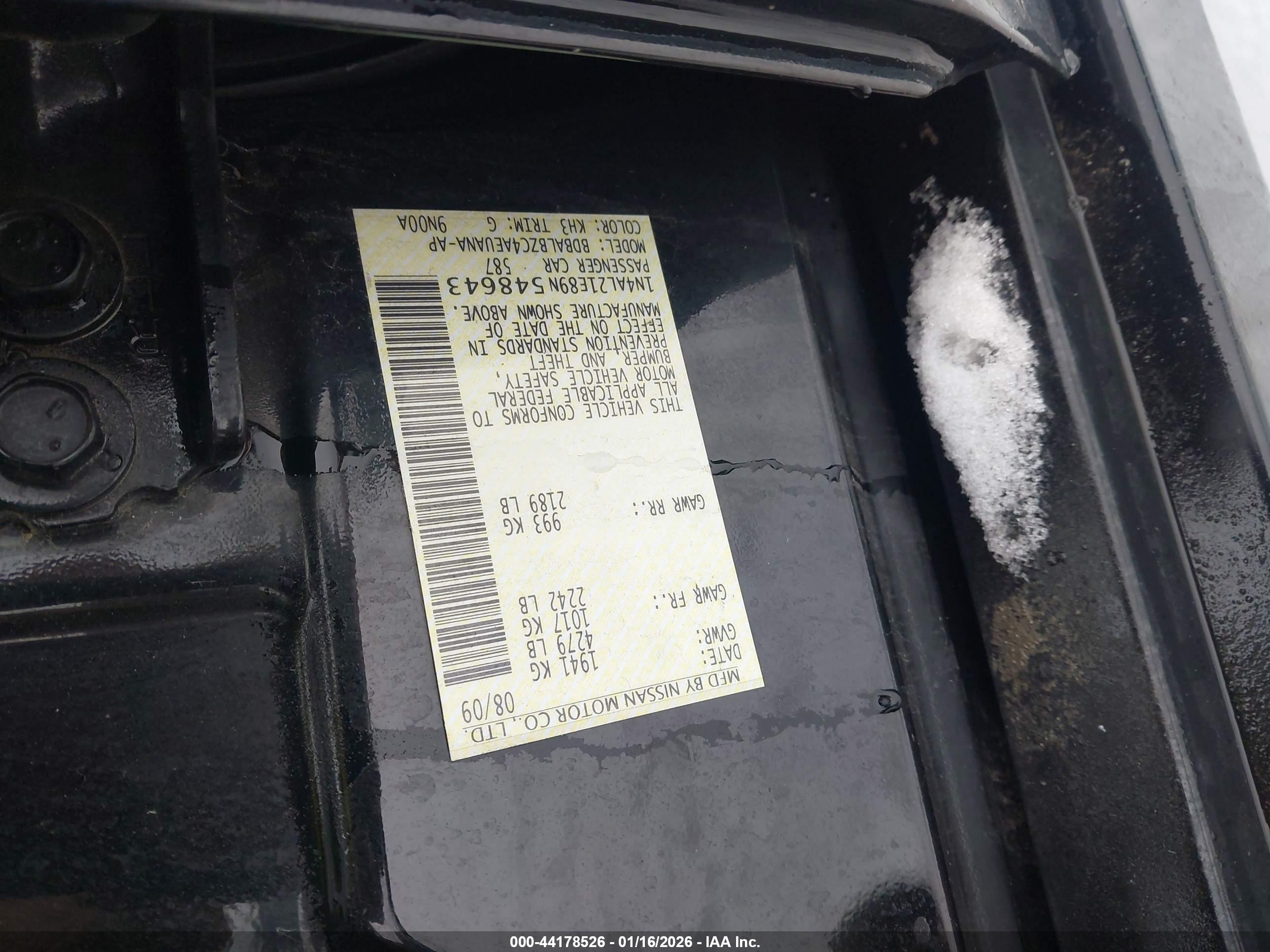 NISSAN ALTIMA image 9