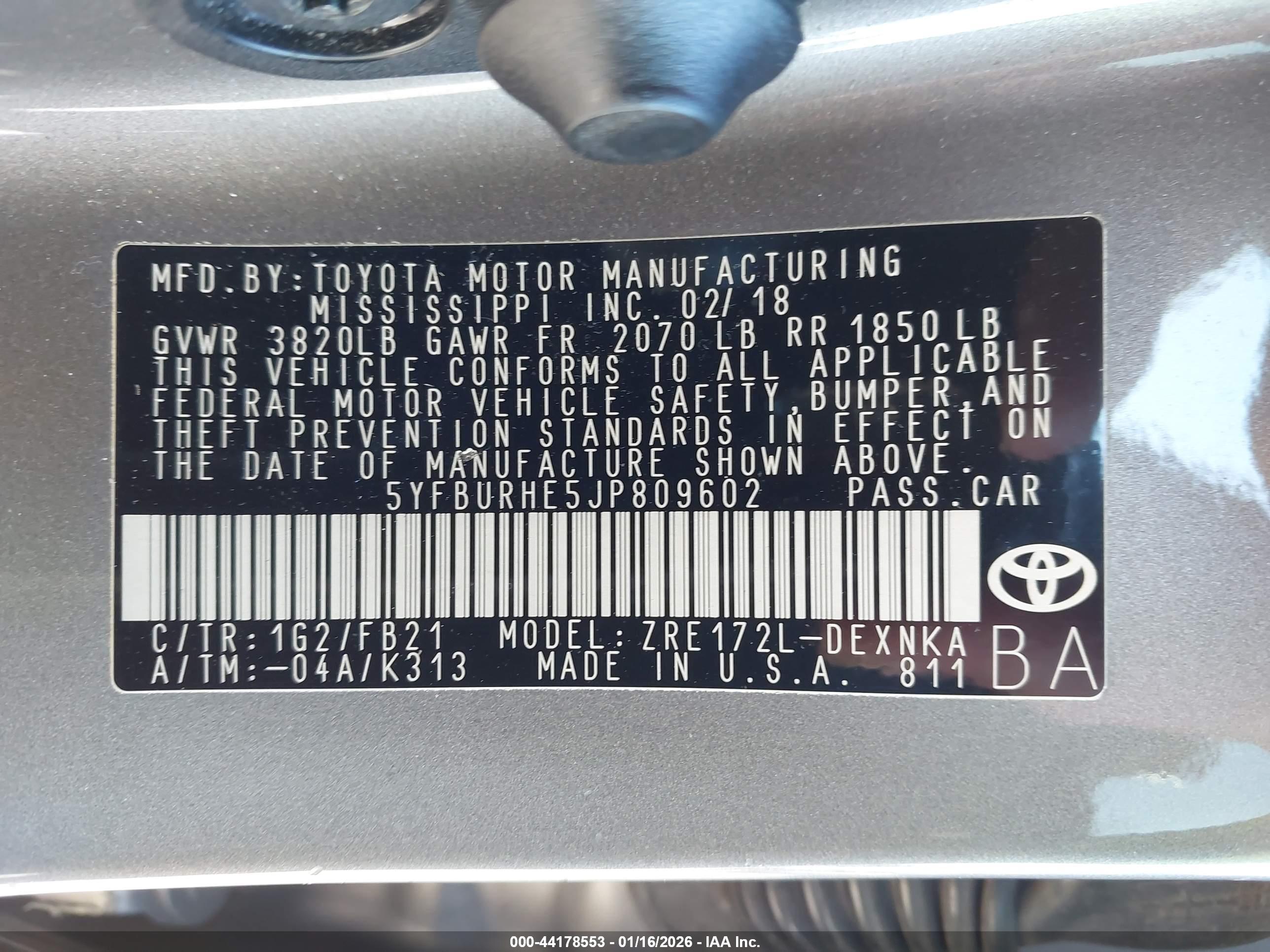 TOYOTA COROLLA image 9