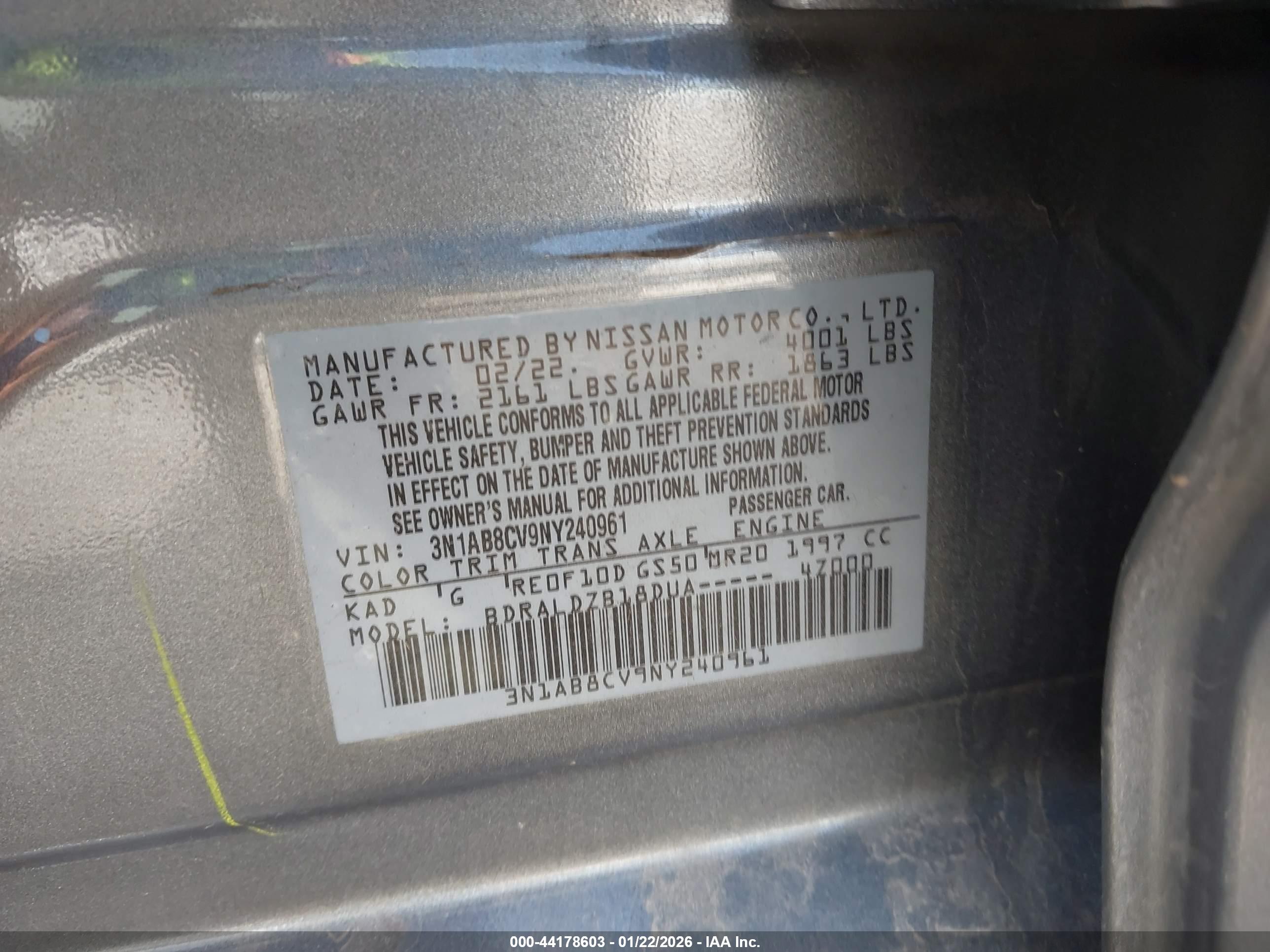 NISSAN SENTRA image 9