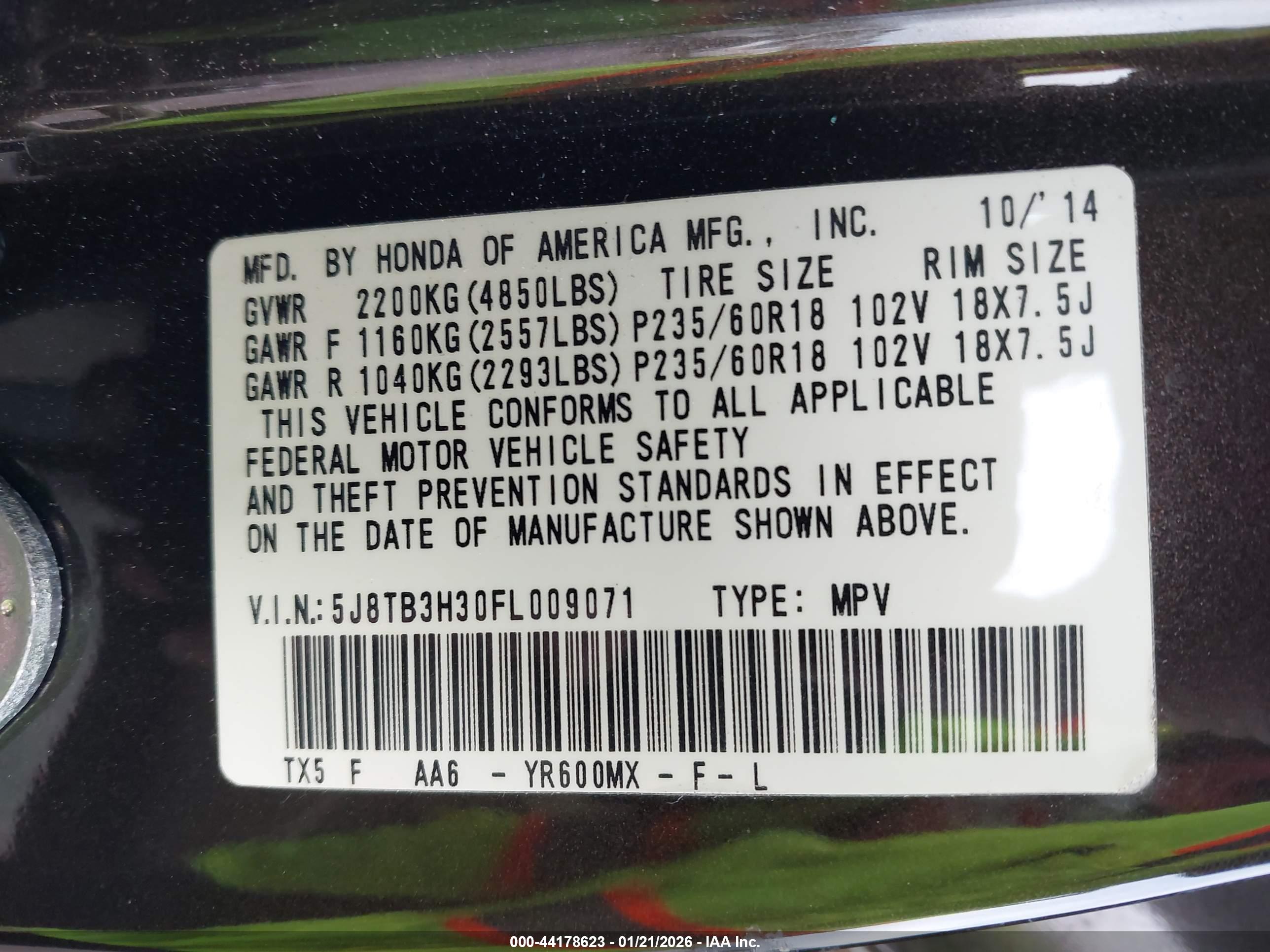 ACURA RDX image 9