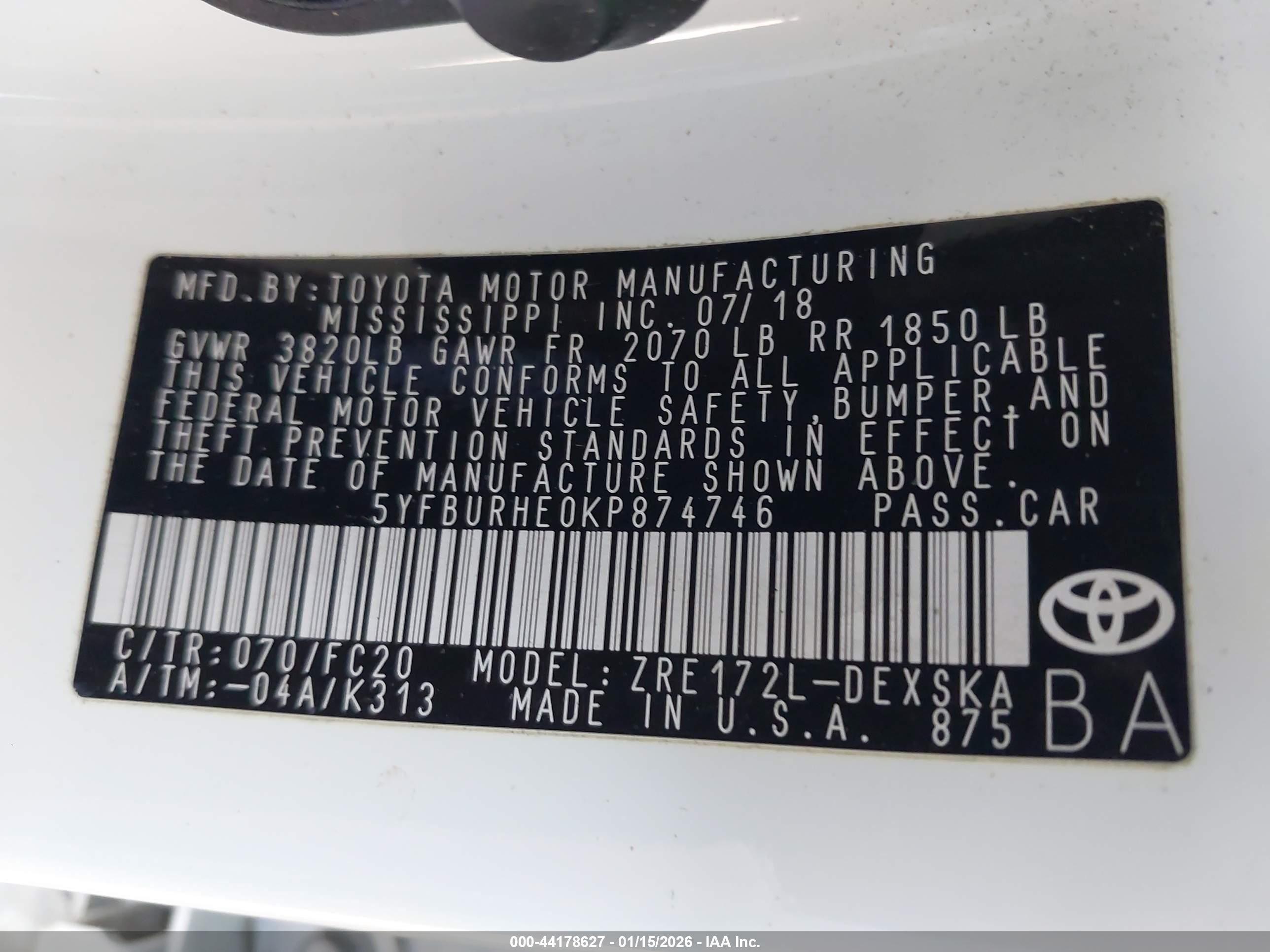 TOYOTA COROLLA image 9