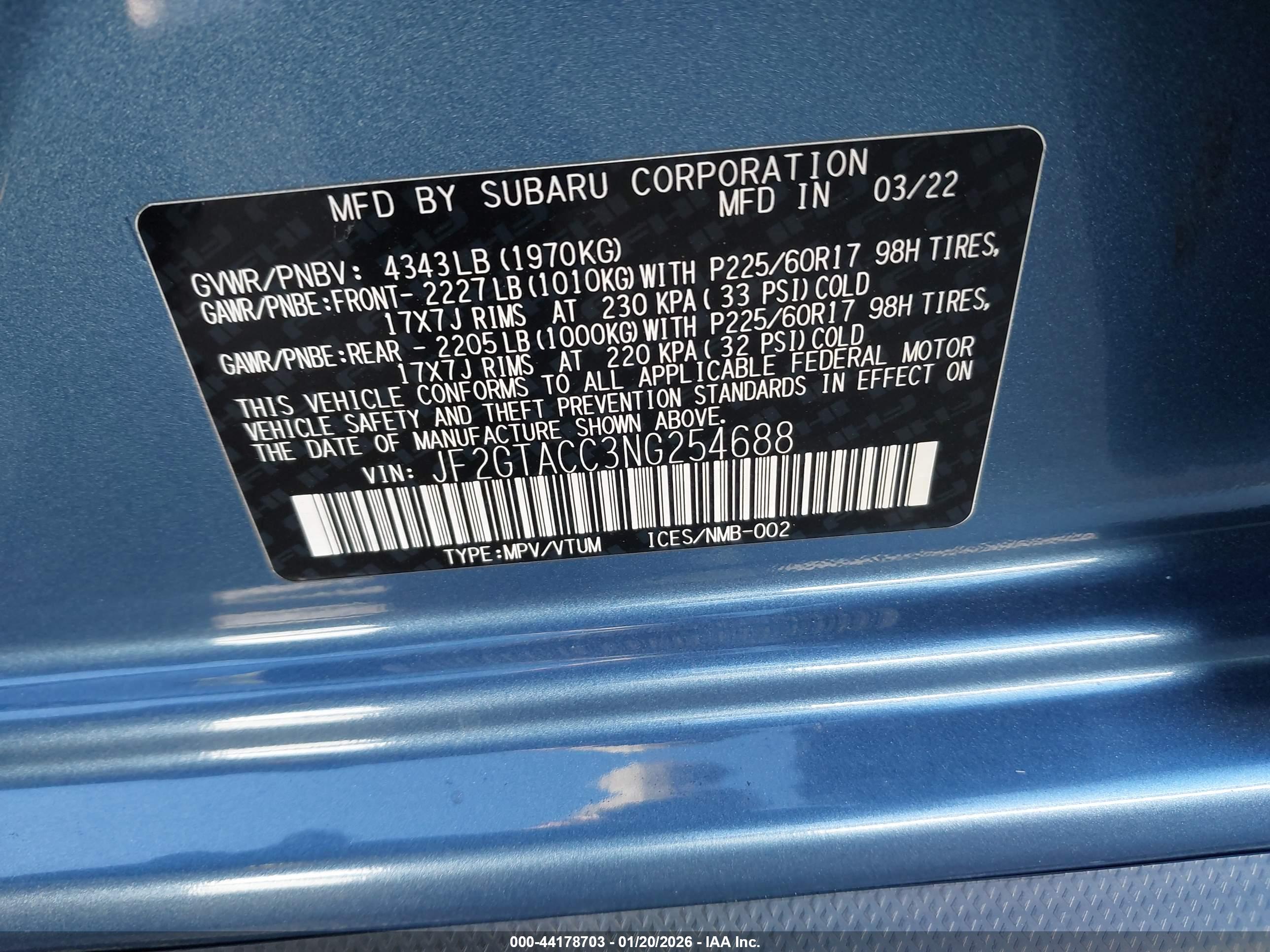 SUBARU CROSSTREK image 9