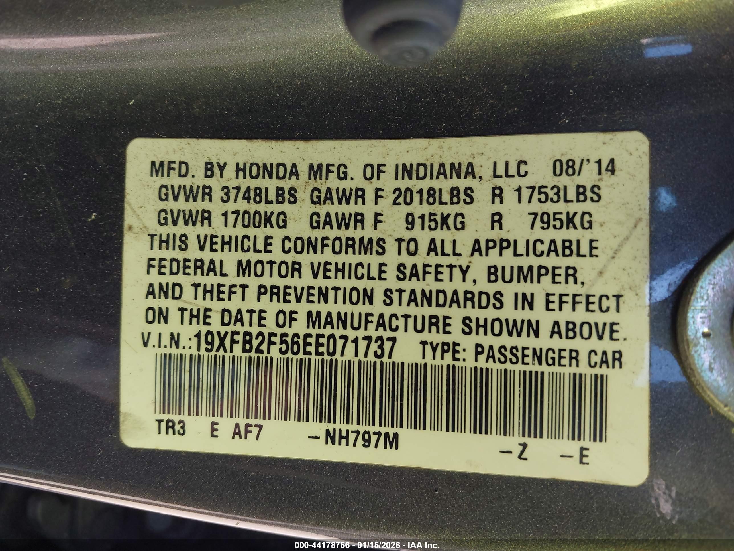 HONDA CIVIC image 9