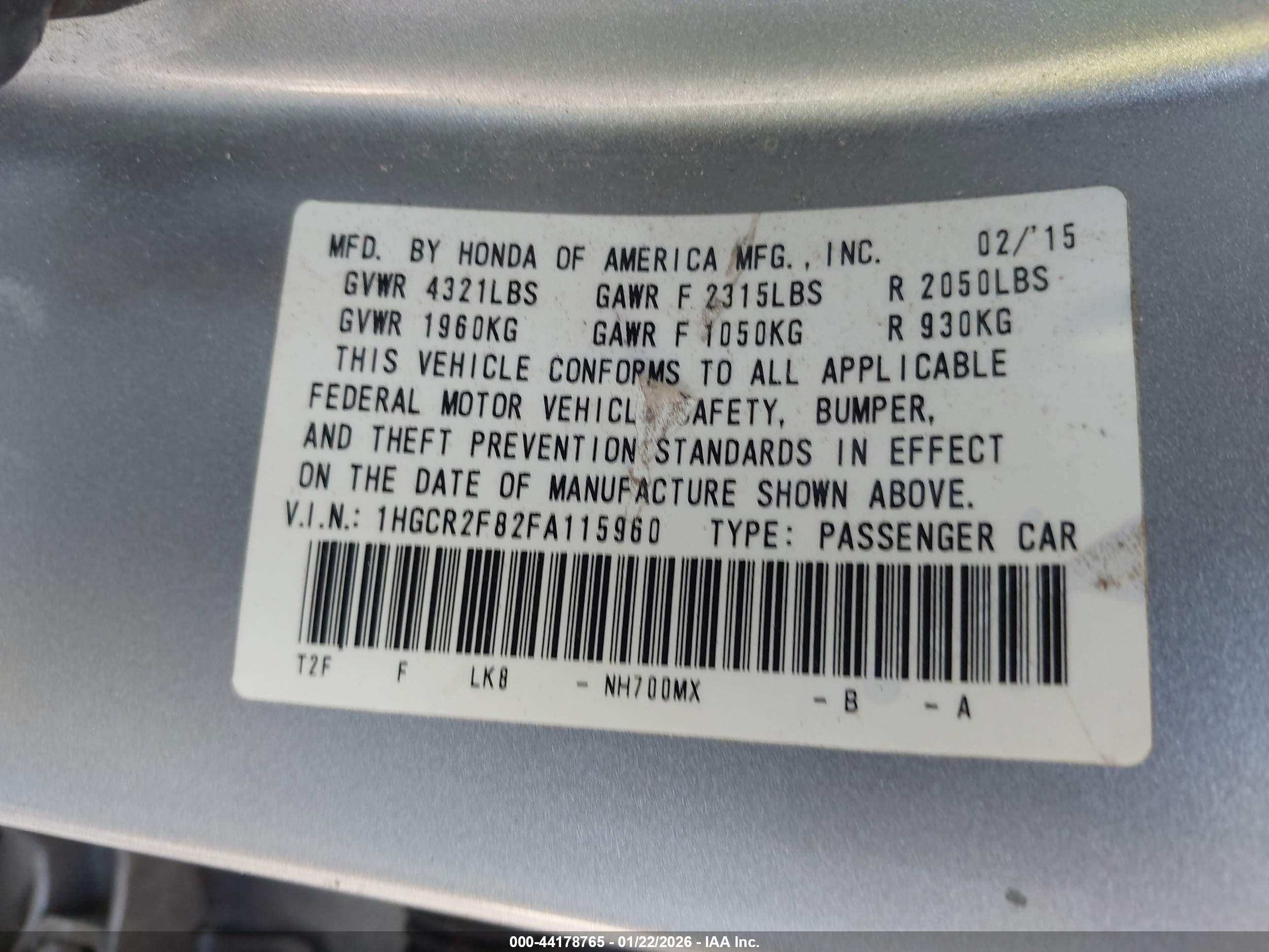 HONDA ACCORD image 9