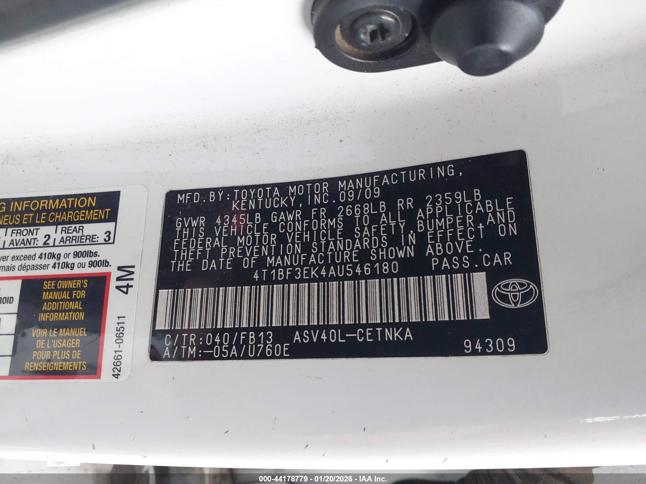 TOYOTA CAMRY image 9