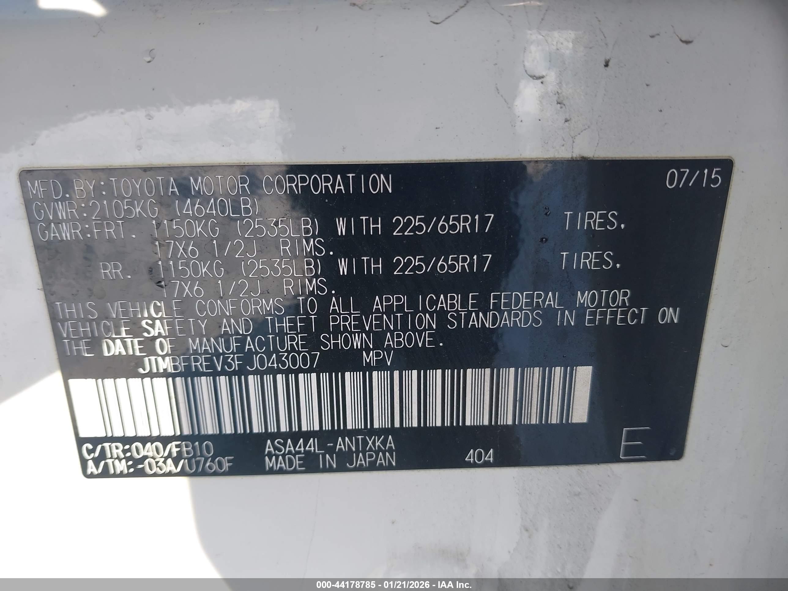 TOYOTA RAV4 image 9