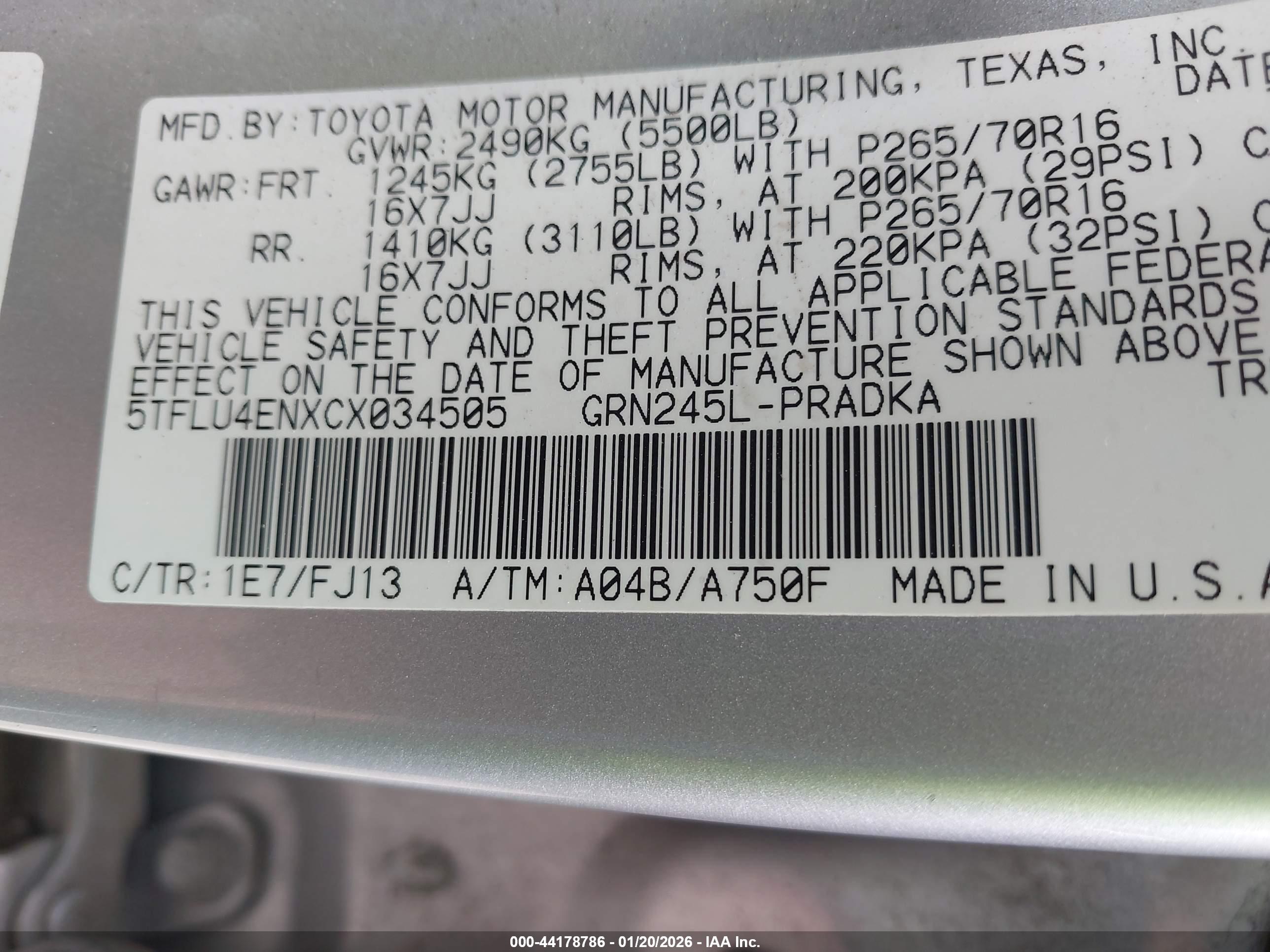 TOYOTA TACOMA image 9