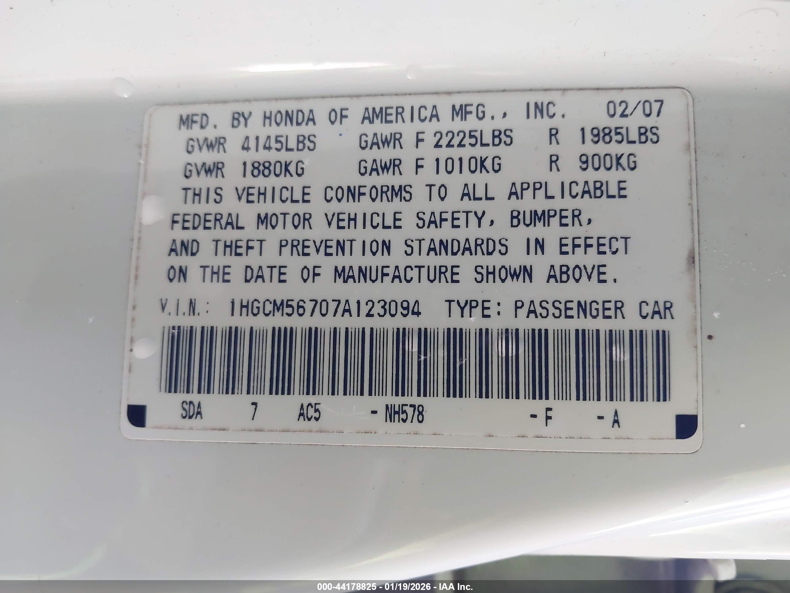 HONDA ACCORD image 9