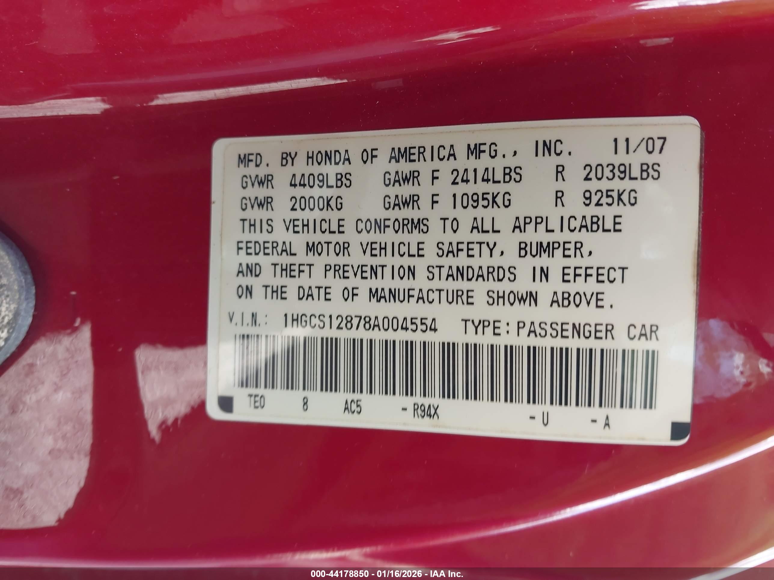 HONDA ACCORD image 9