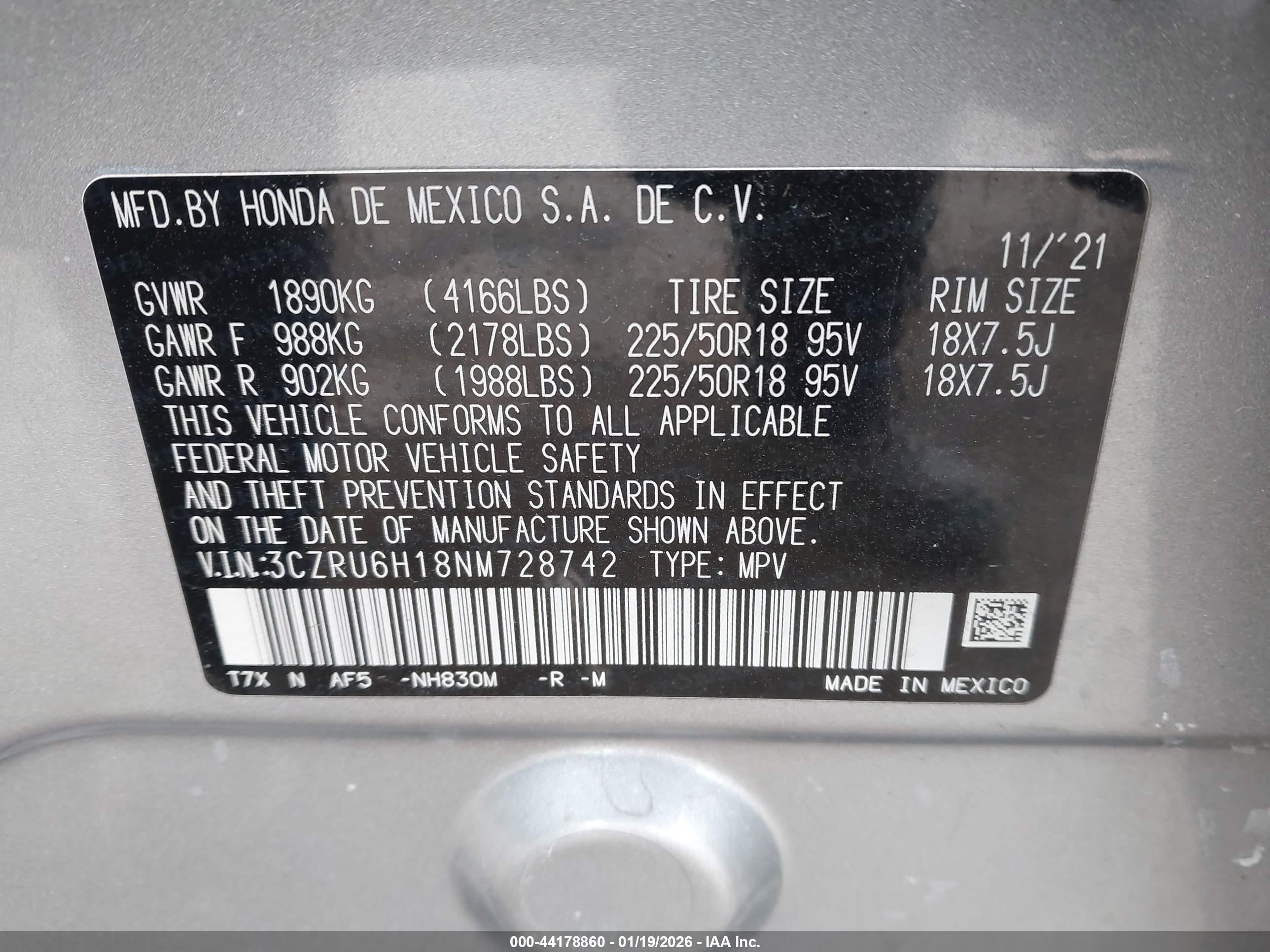HONDA HR-V image 9