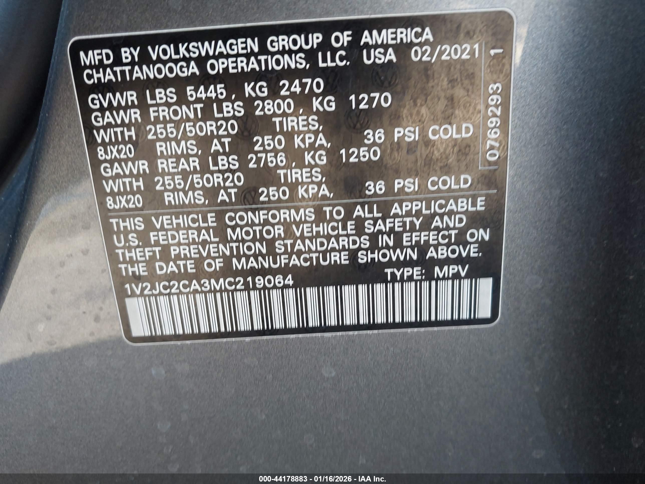 VOLKSWAGEN ATLAS image 9