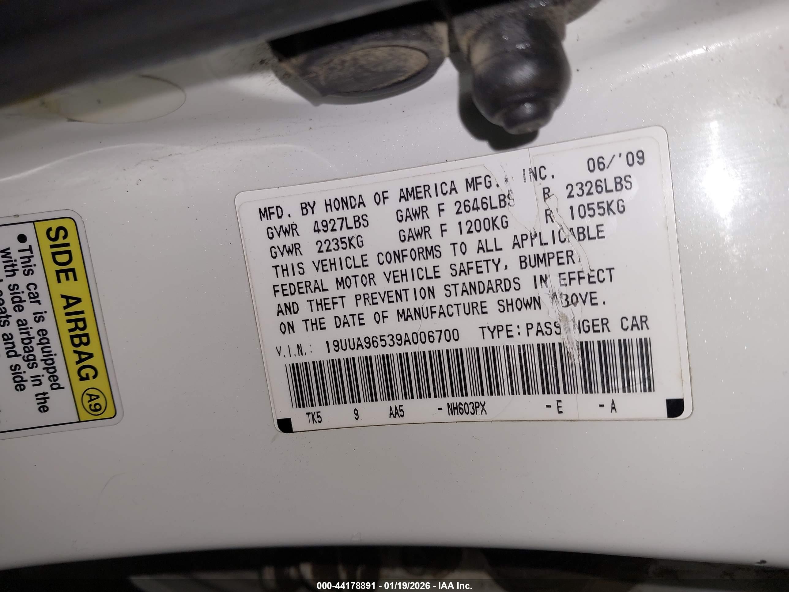 ACURA TL image 9