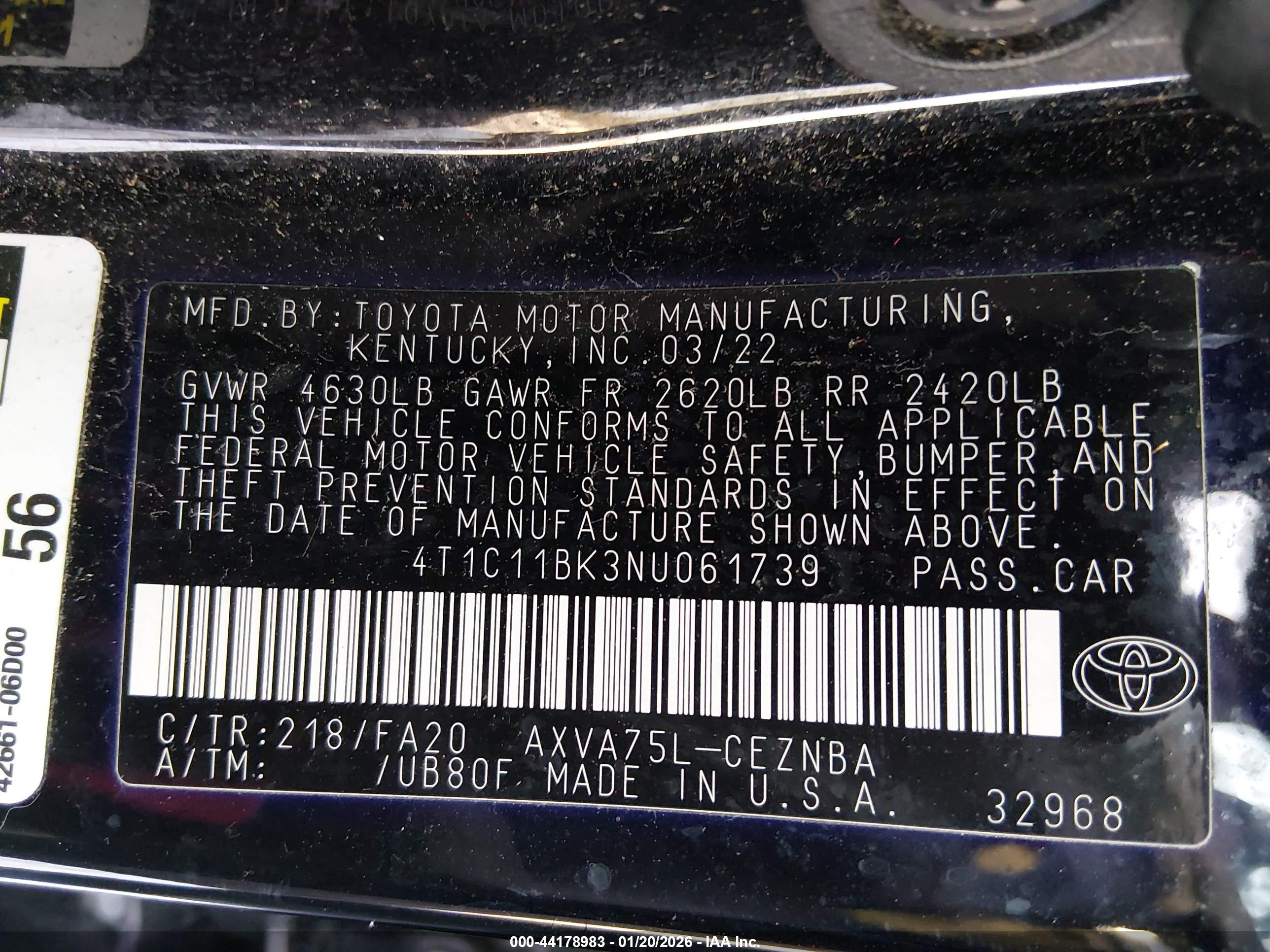 TOYOTA CAMRY image 9