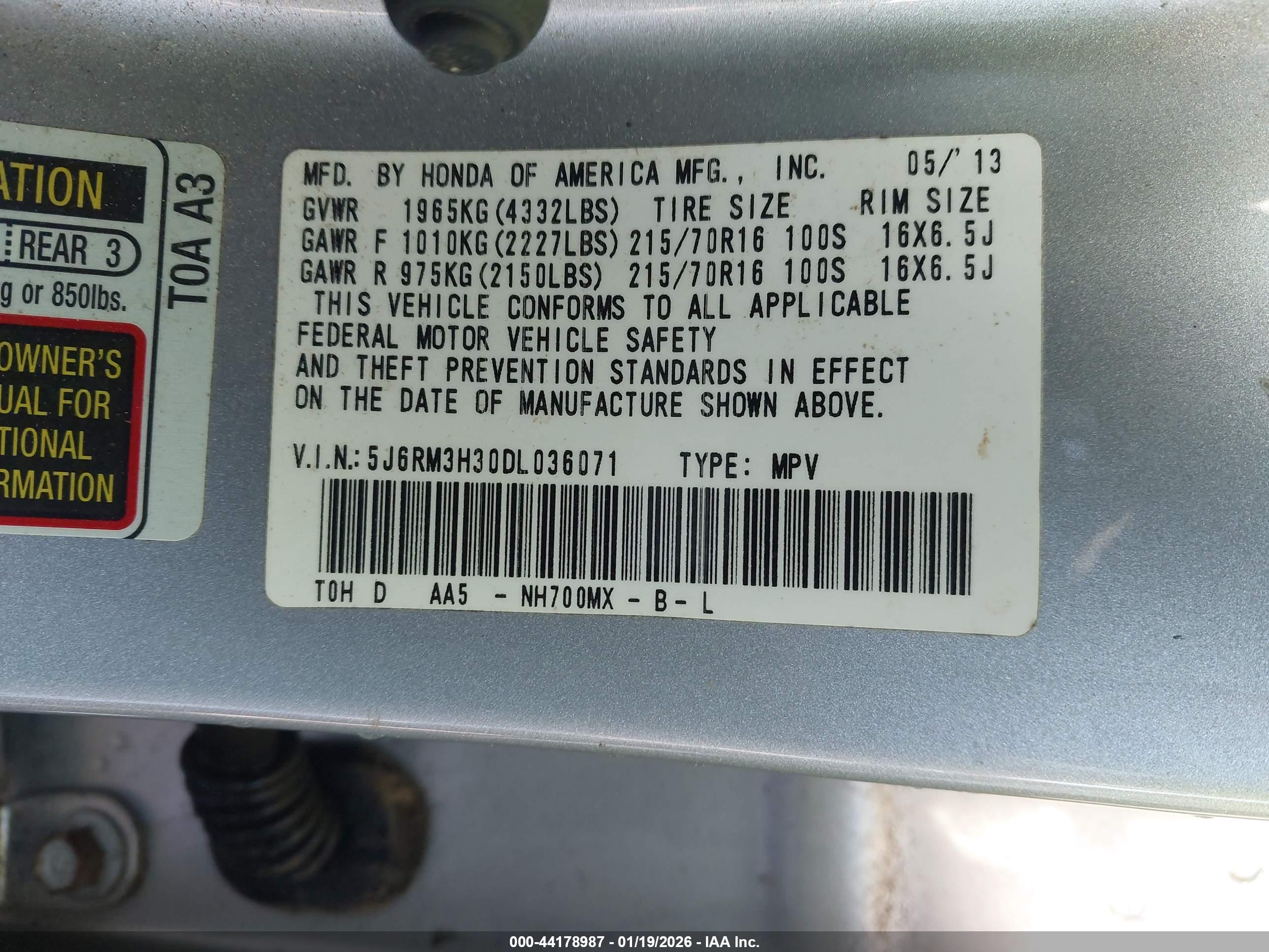 HONDA CR-V image 9