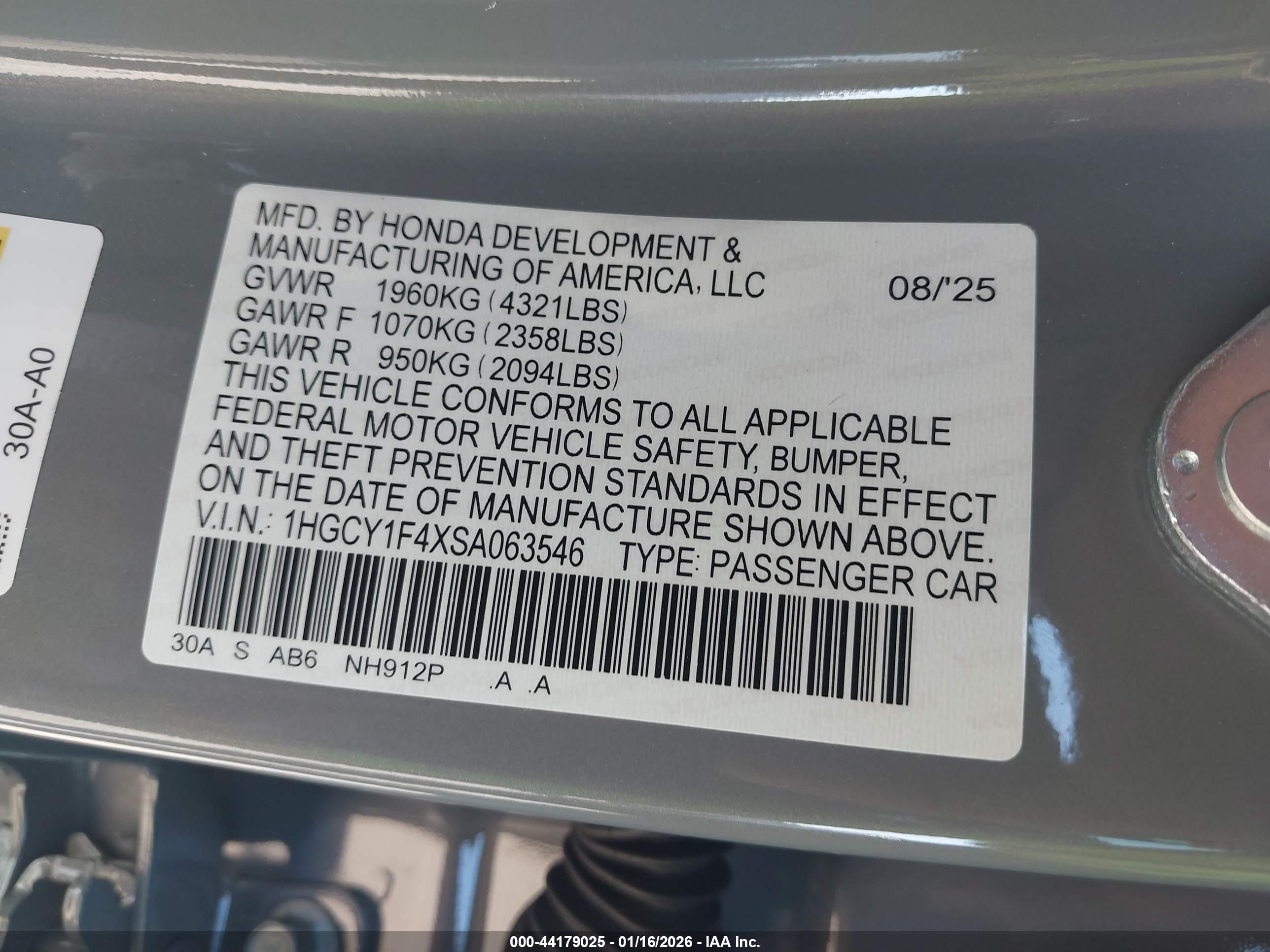 HONDA ACCORD image 9