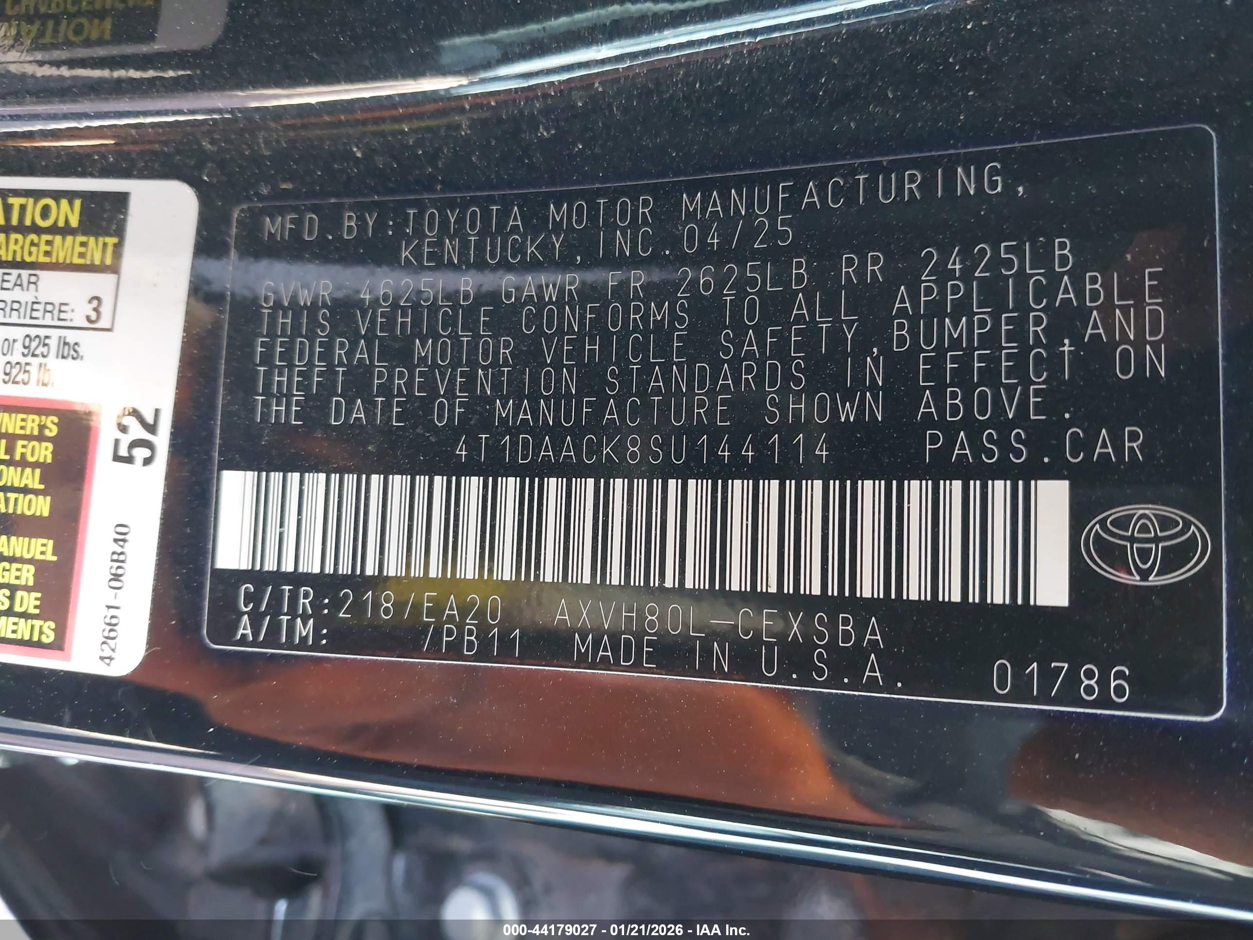 TOYOTA CAMRY image 9