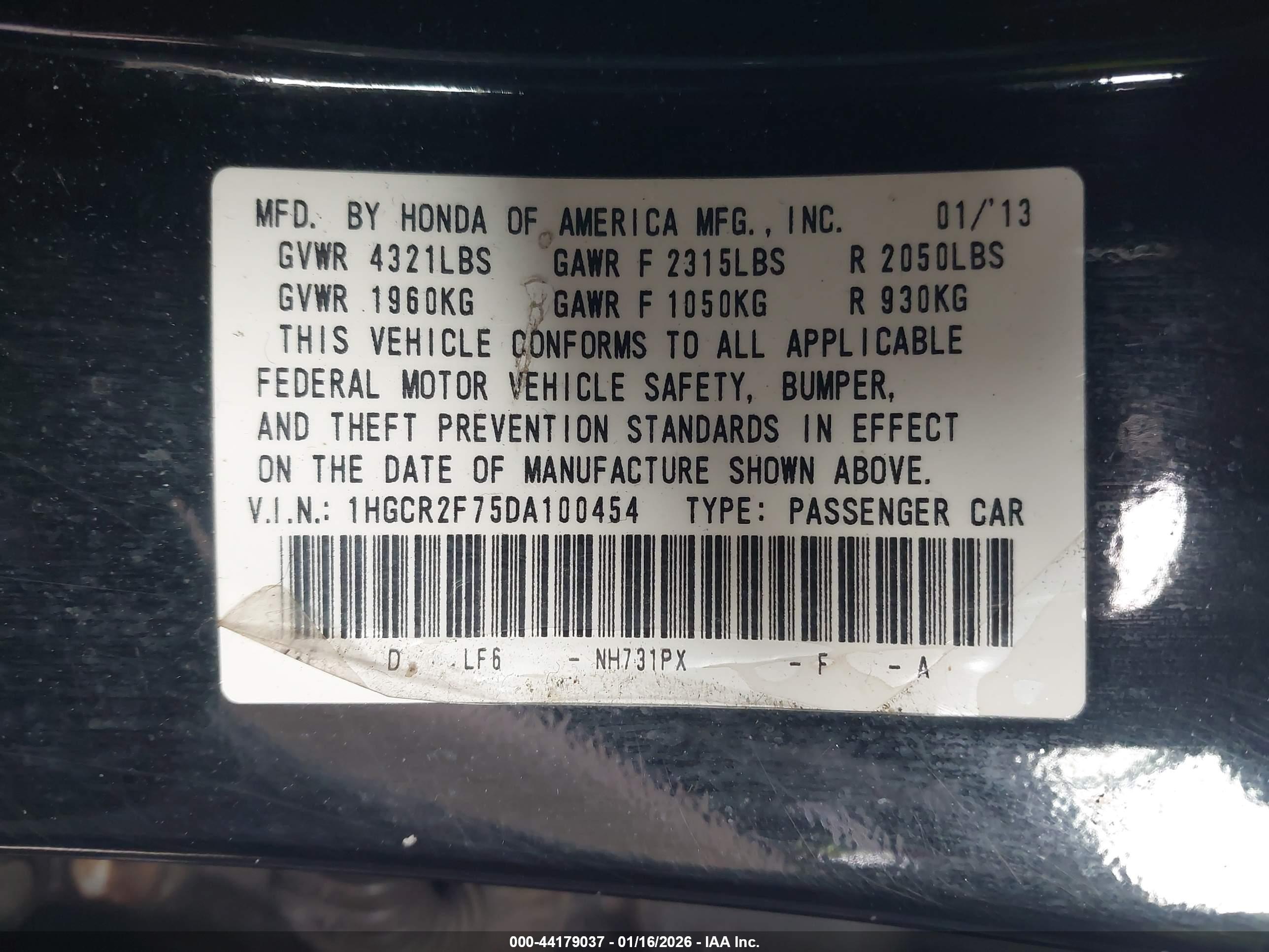 HONDA ACCORD image 9