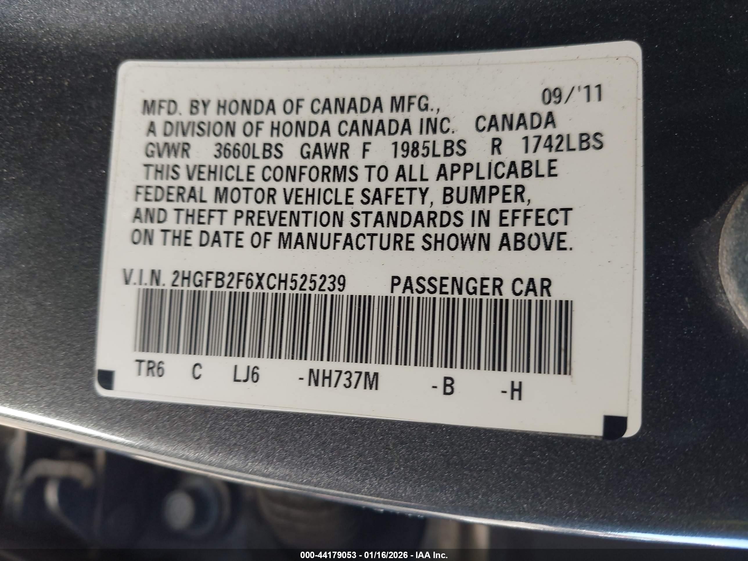 HONDA CIVIC image 9