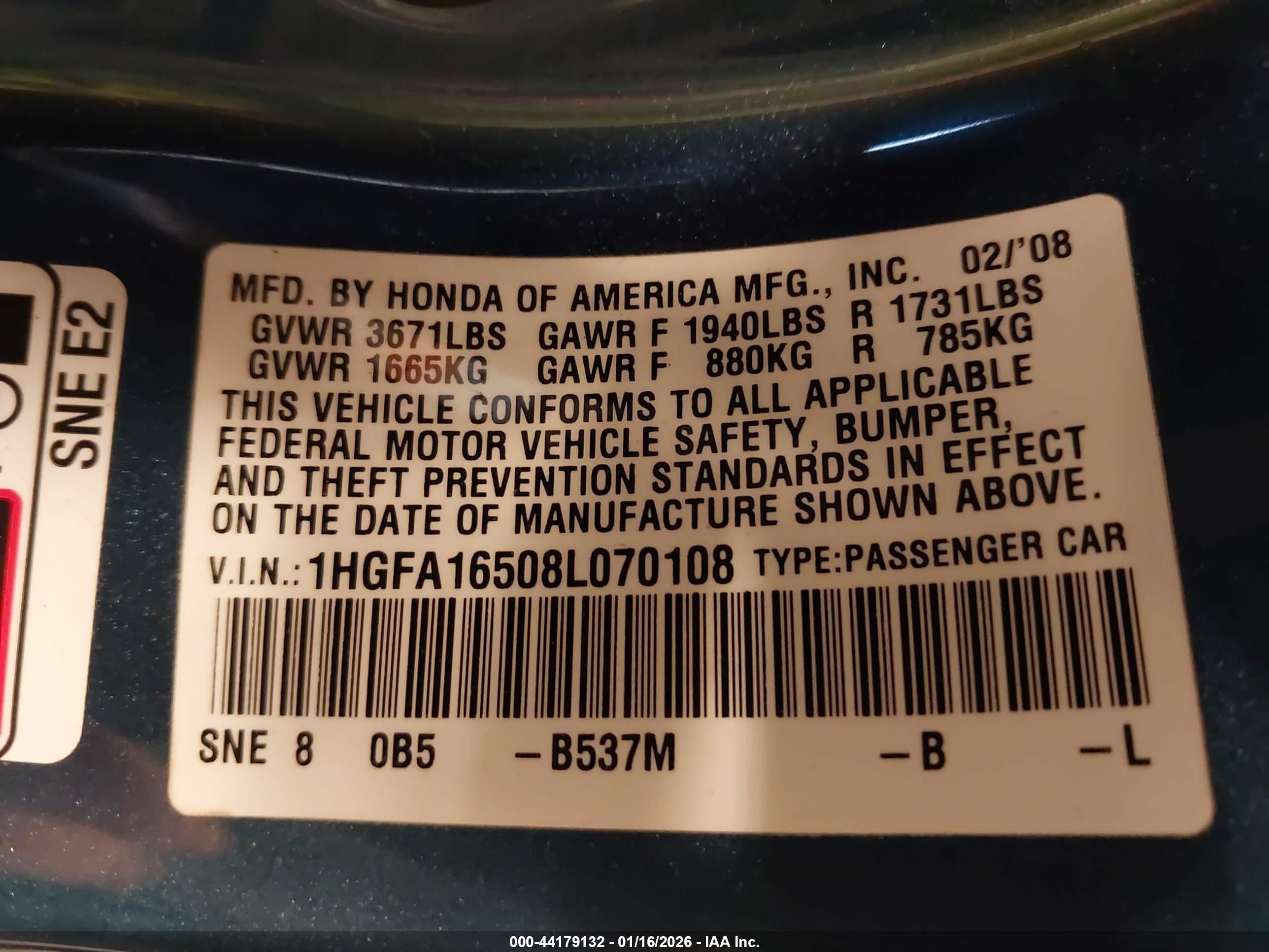 HONDA CIVIC image 9